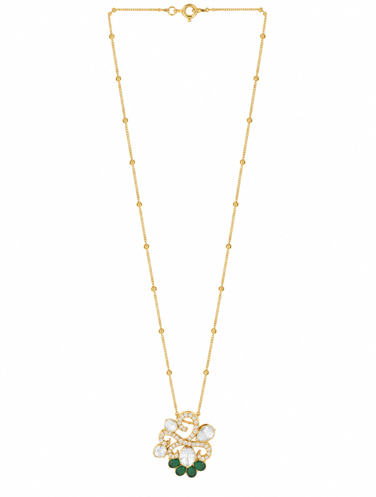 Stunning Gold-Plated 925 Sterling Silver Wedding Pendant For Women