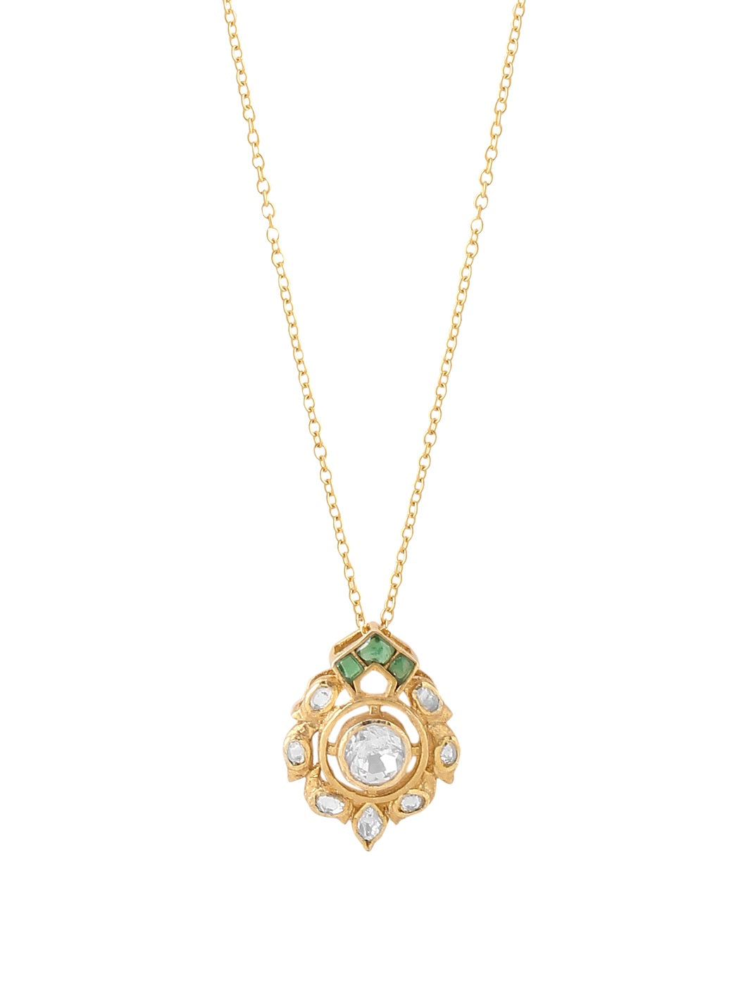 Floral Elegance Mughal-Inspired Bridal Pendant - Kicky & Perky