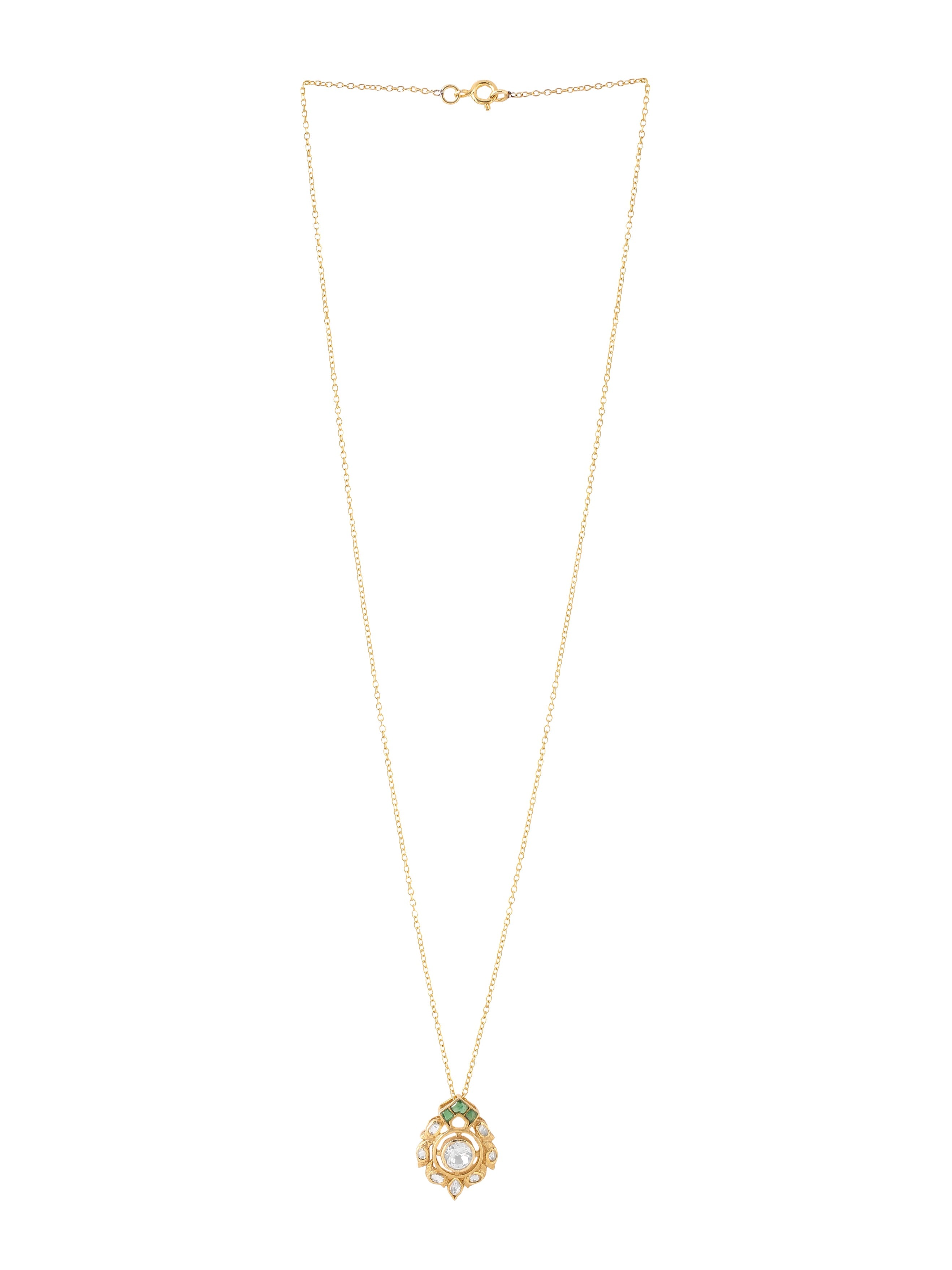 Floral Elegance Mughal-Inspired Bridal Pendant - Kicky & Perky