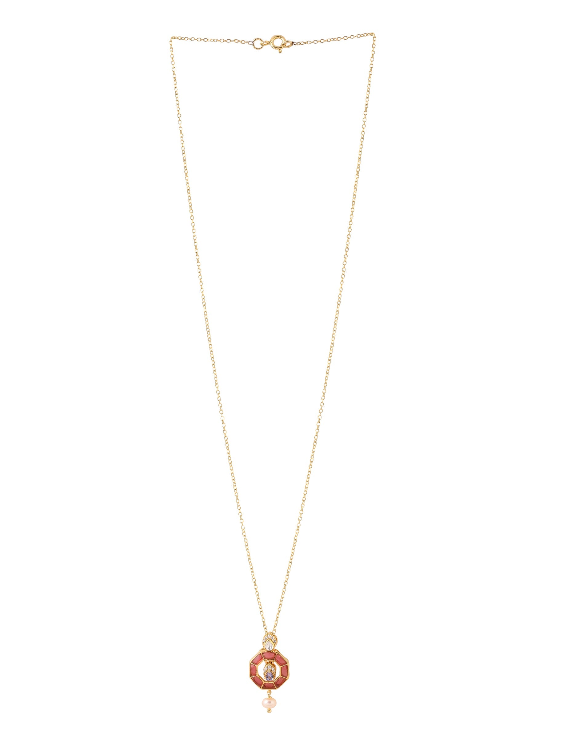 Blossoming Grace Crystal & Gold Pendant - Kicky & Perky