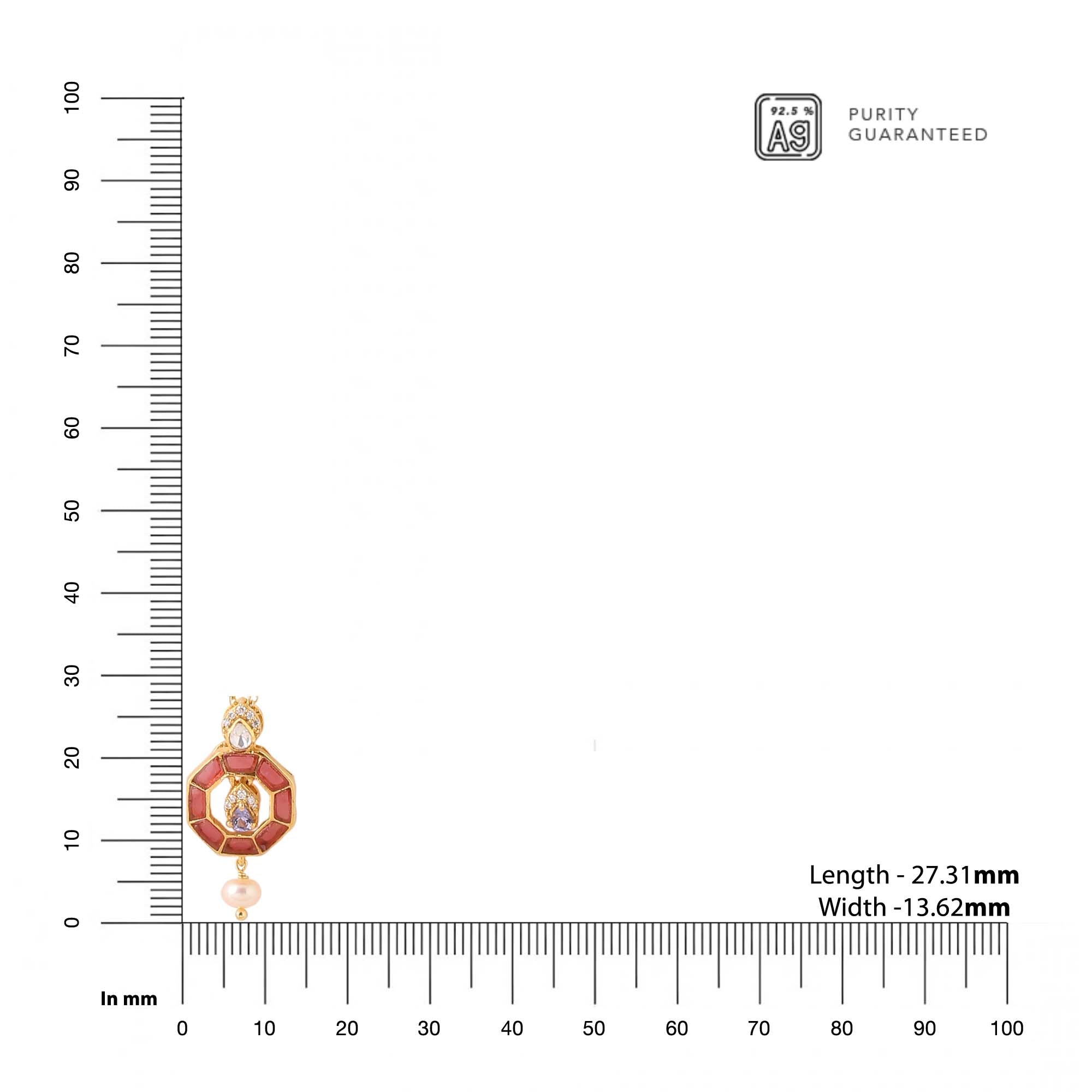 Blossoming Grace Crystal & Gold Pendant - Kicky & Perky