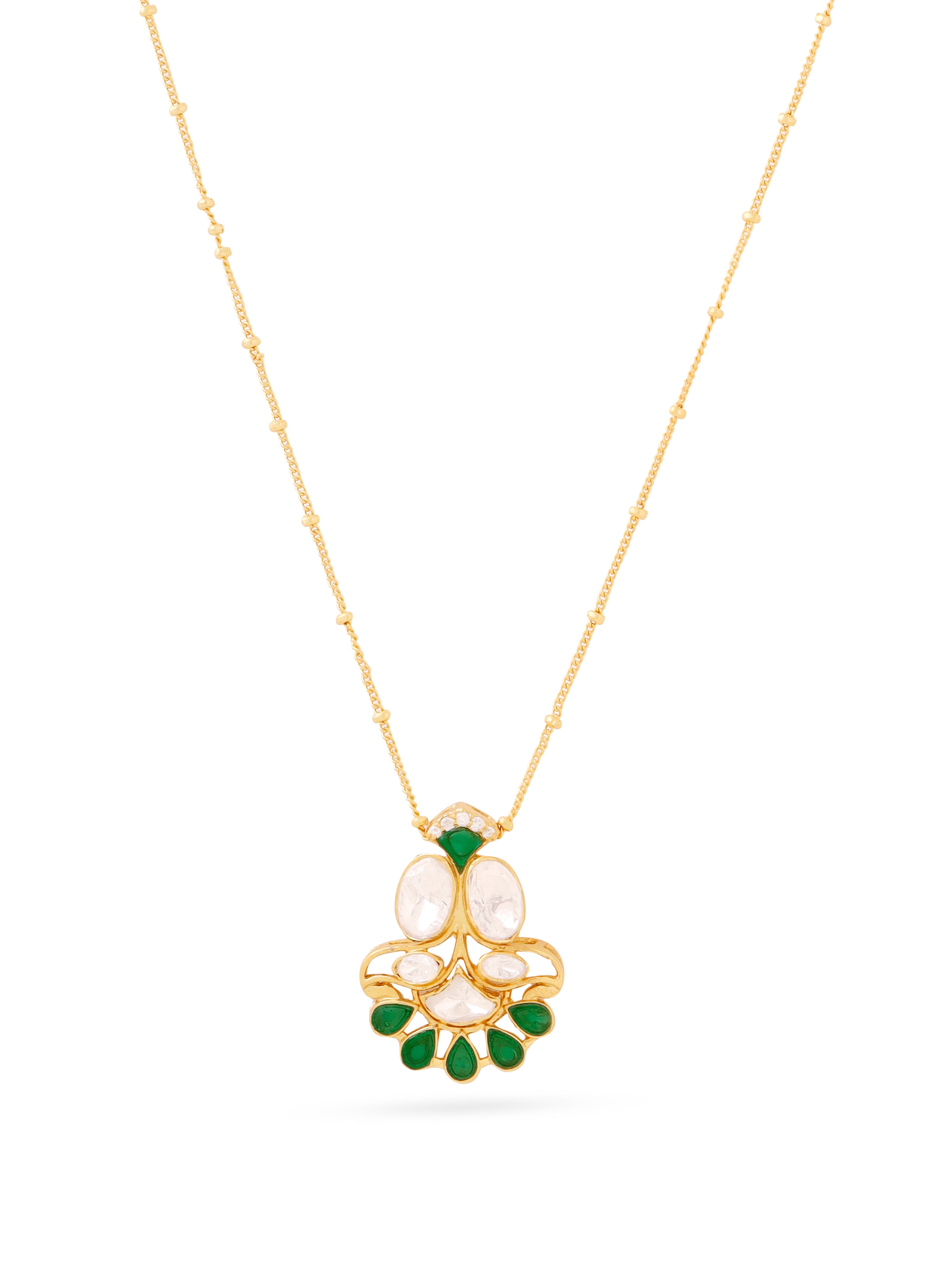 Floral Abstract 925 Sterling Silver Pendant For Women