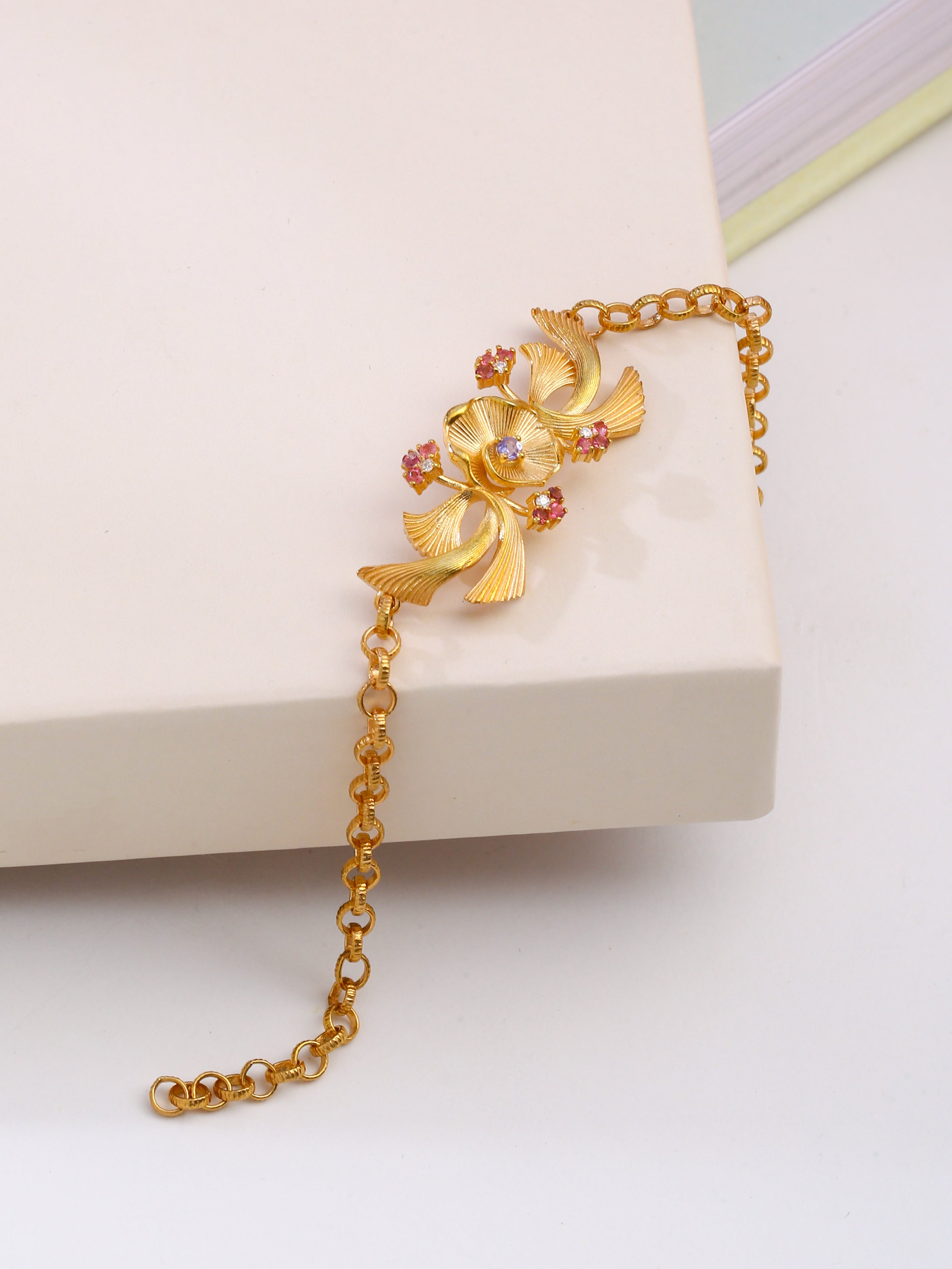 Tanzanite & Tourmaline Pink Bracelet - Kicky & Perky