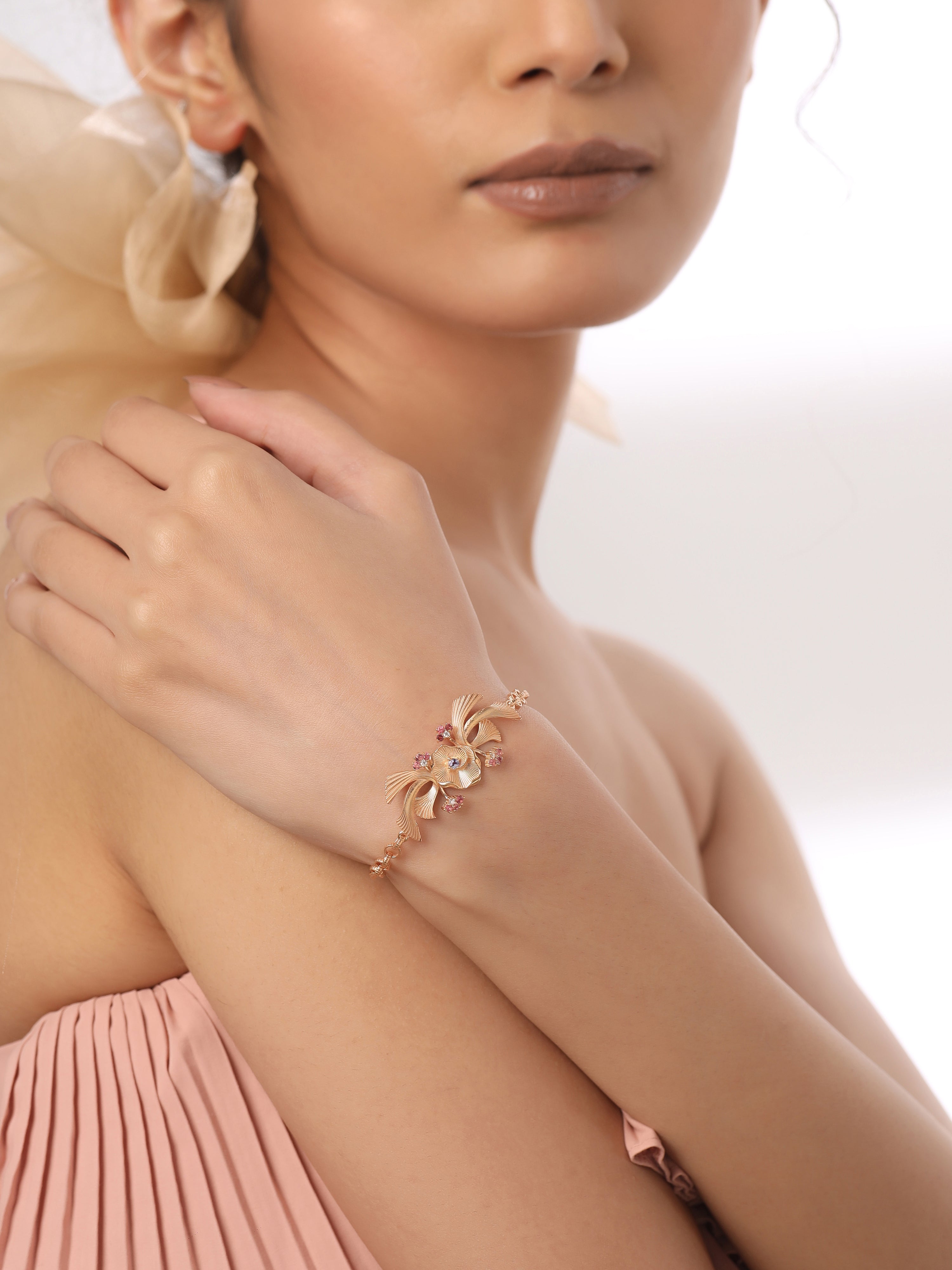 Tanzanite & Tourmaline Pink Bracelet - Kicky & Perky