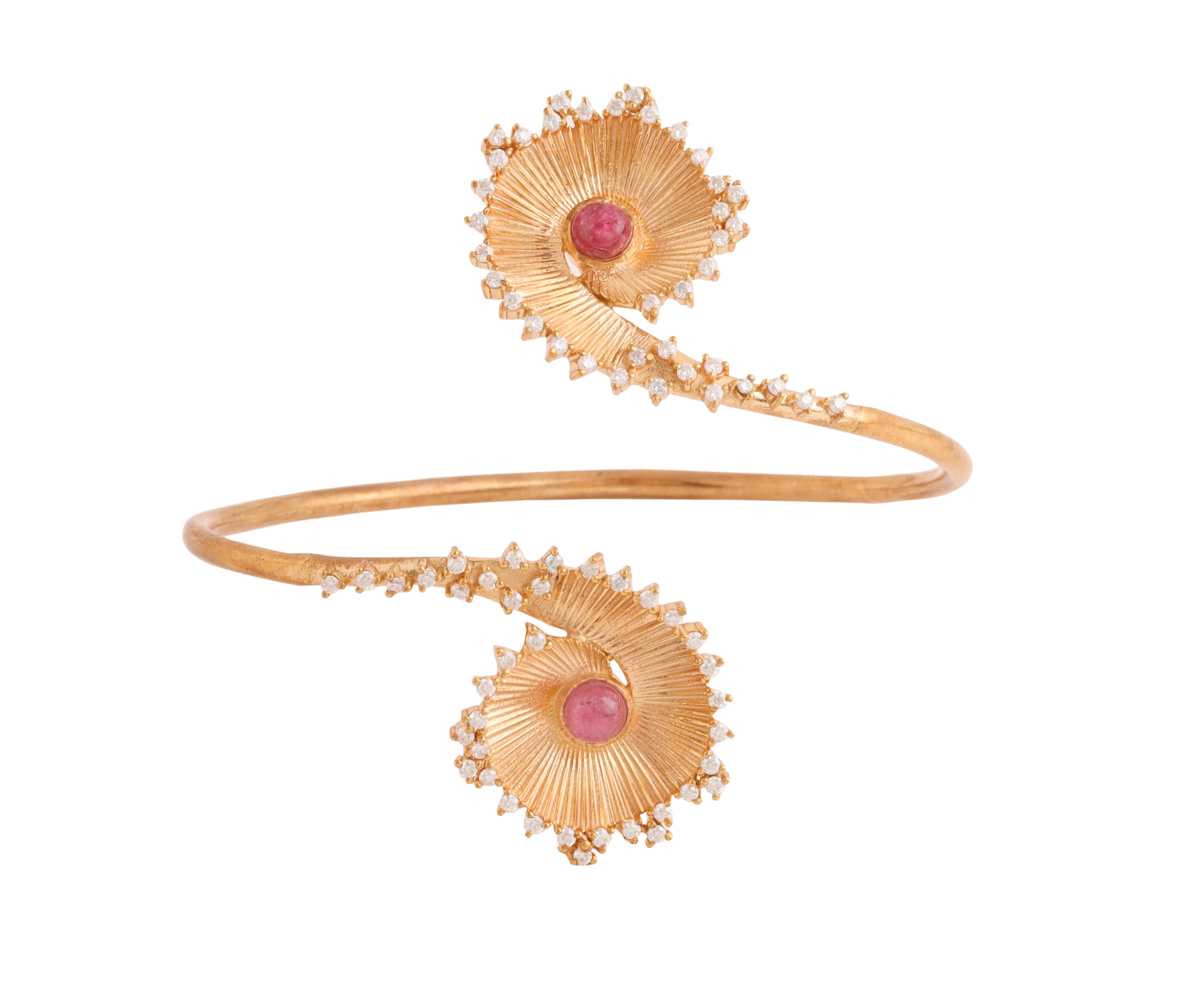 Moissanite and Pink Tourmaline Bracelet - Kicky & Perky