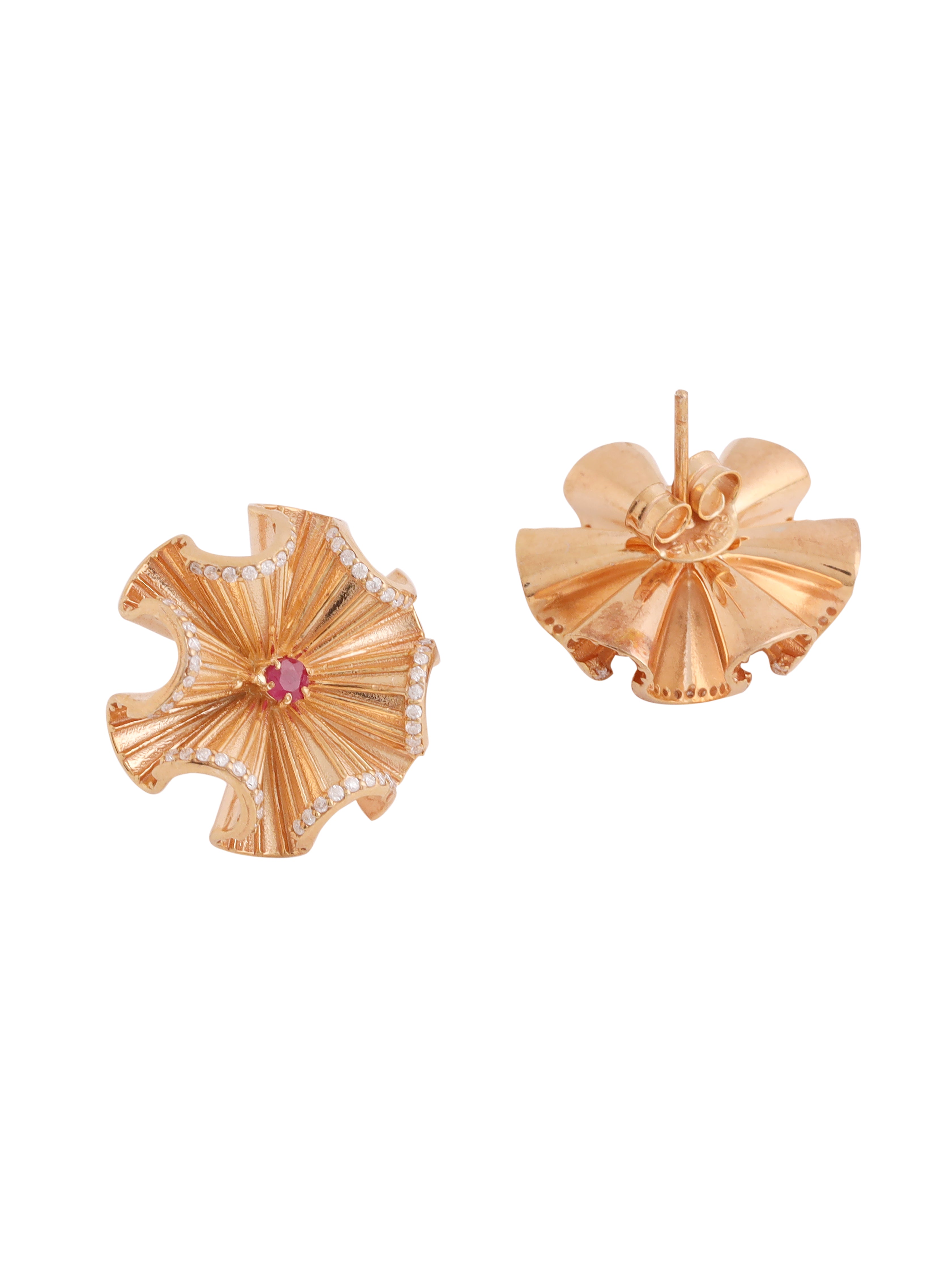 Bella Frilluxe Stoned Stud Earrings - Kicky & Perky