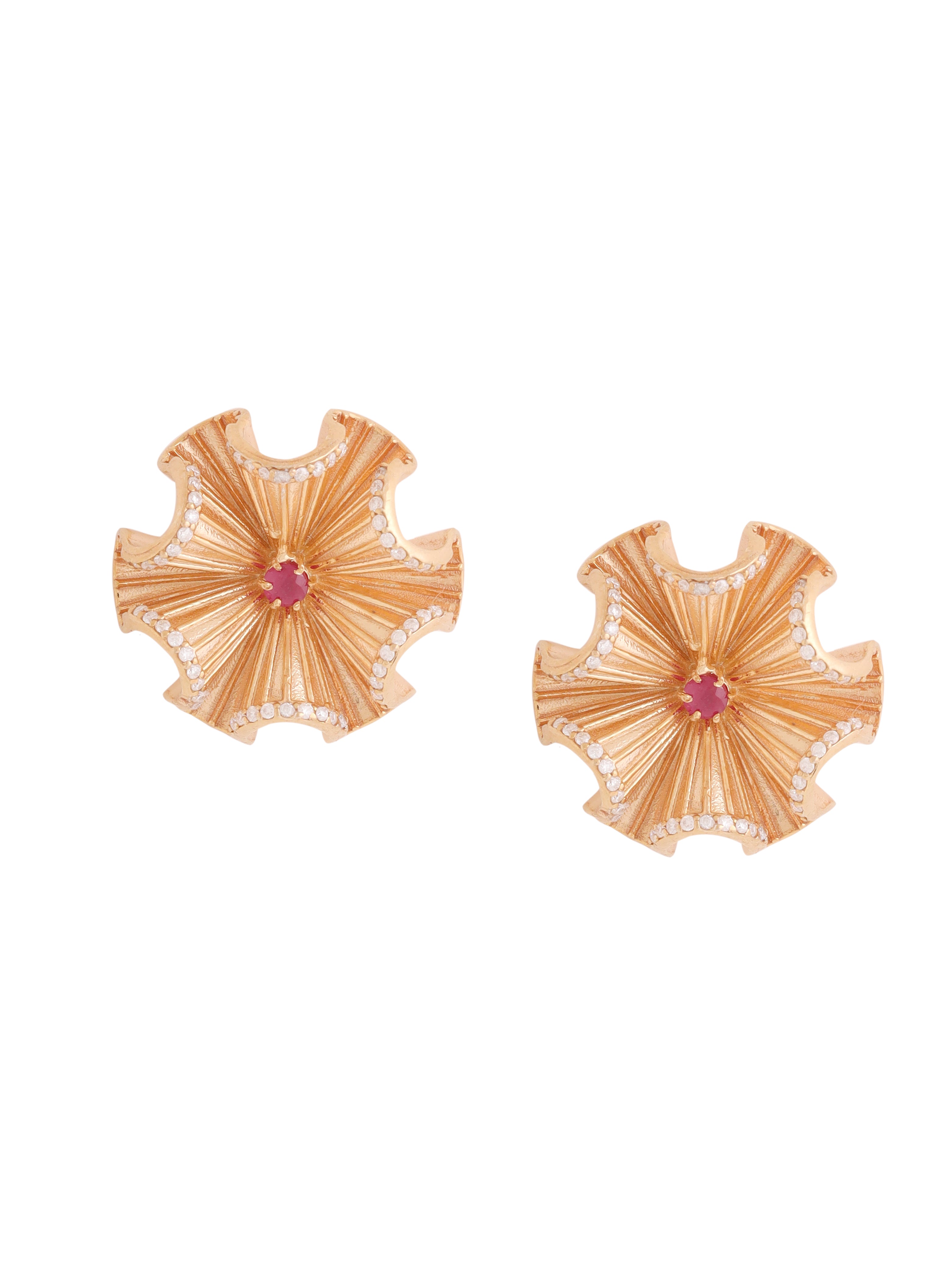Bella Frilluxe Stoned Stud Earrings - Kicky & Perky