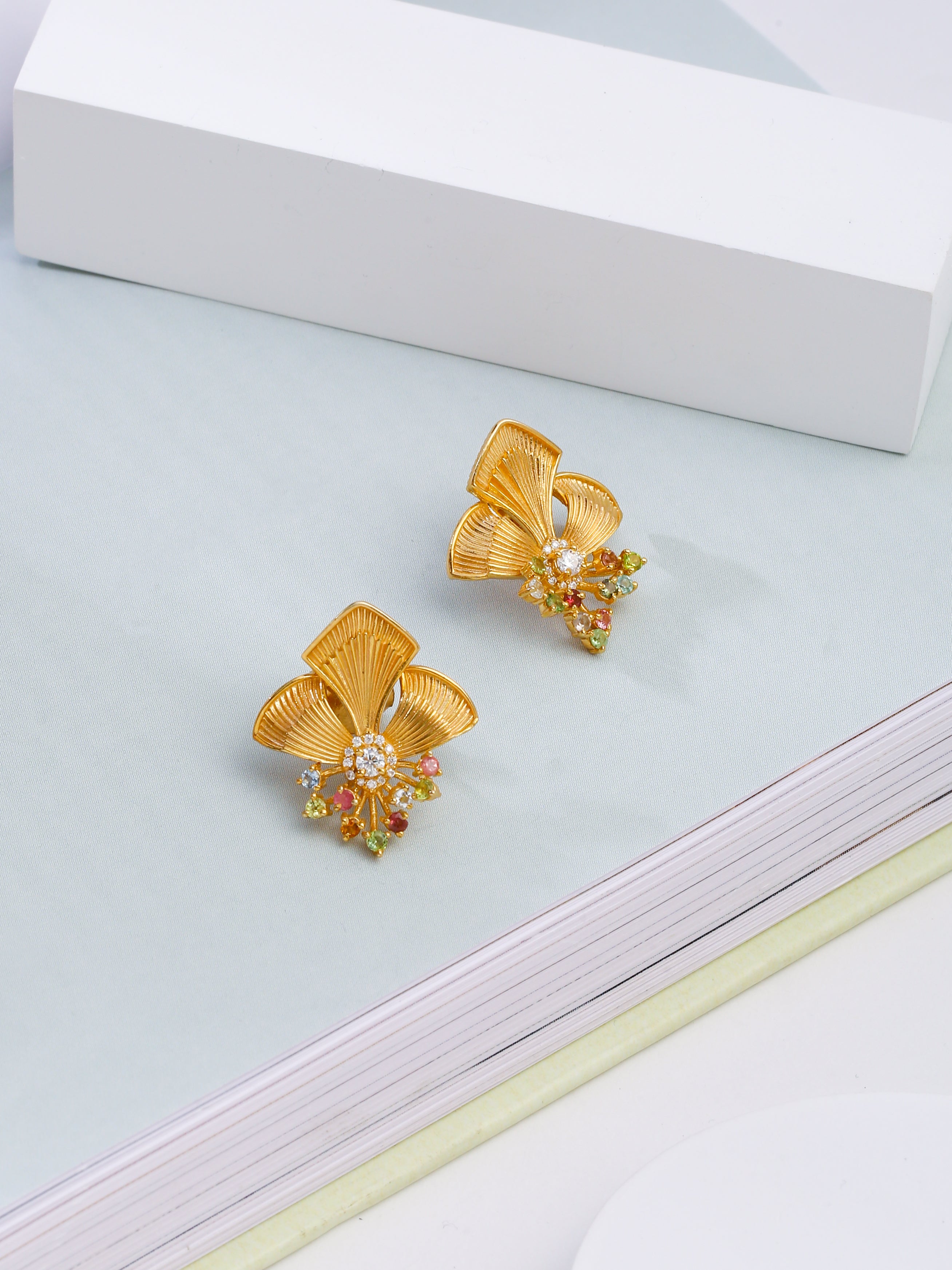 Enchanted Multi-Color Tourmaline Earrings - Kicky & Perky