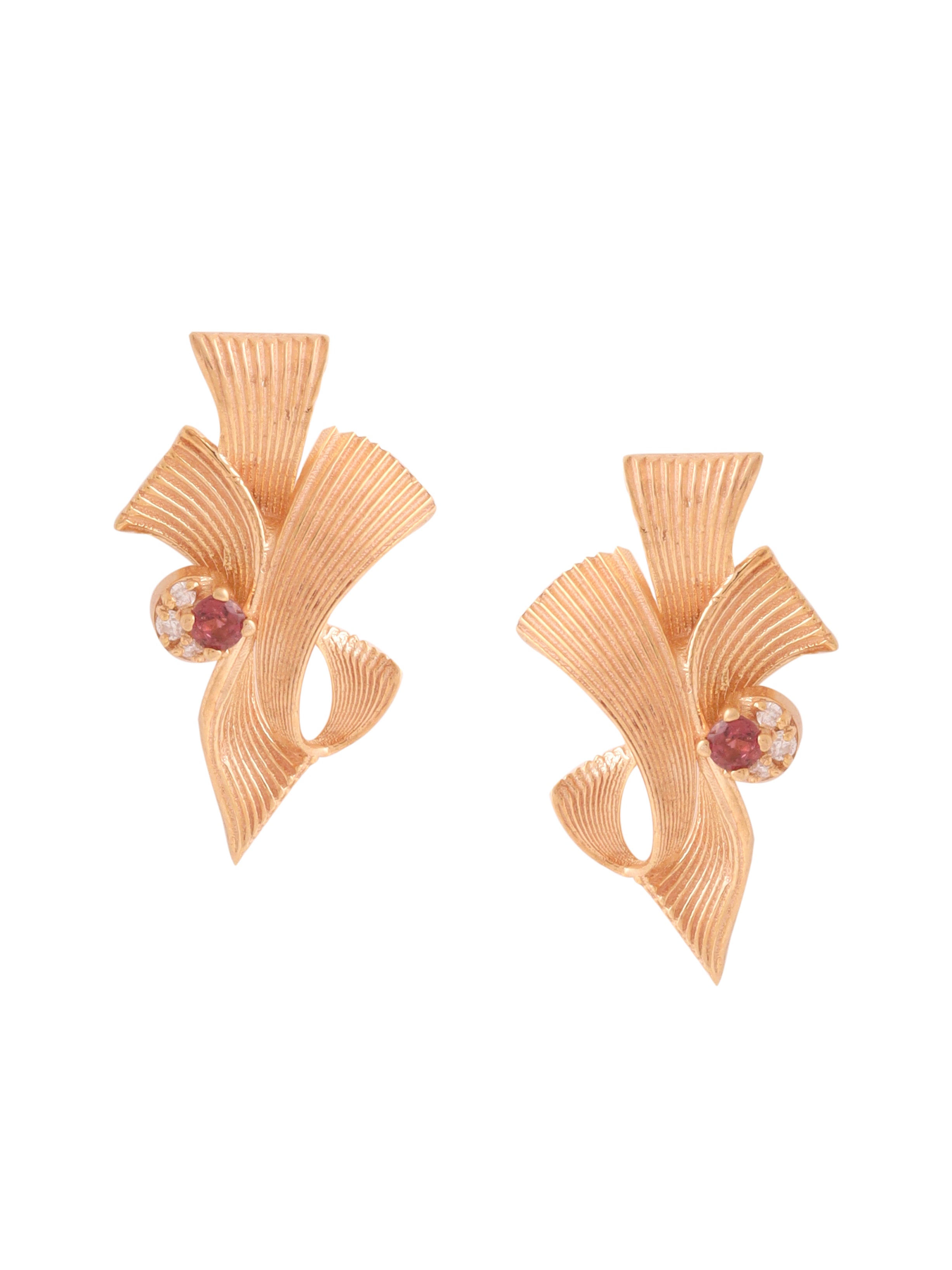 Radiant Ruby and Moissanite Earrings - Kicky & Perky