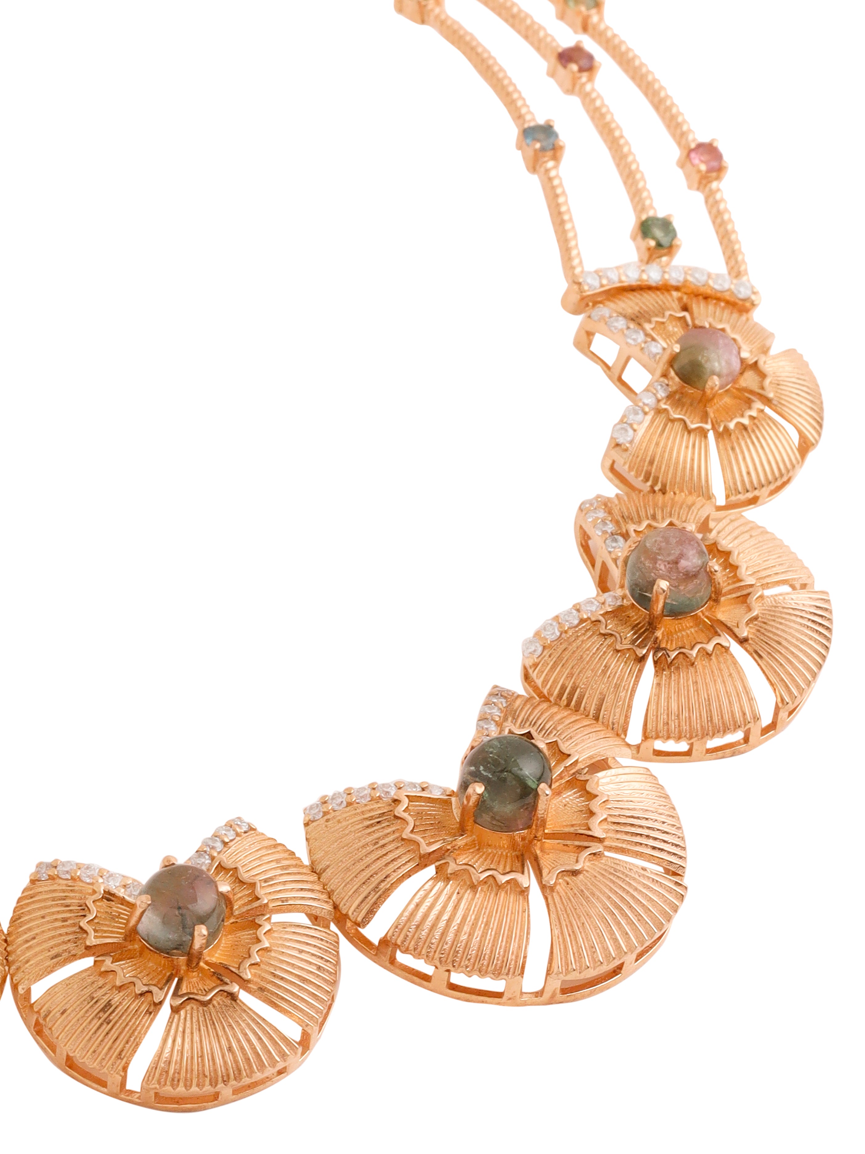 Moissanite & Tourmaline Luxe Necklace - Kicky & Perky