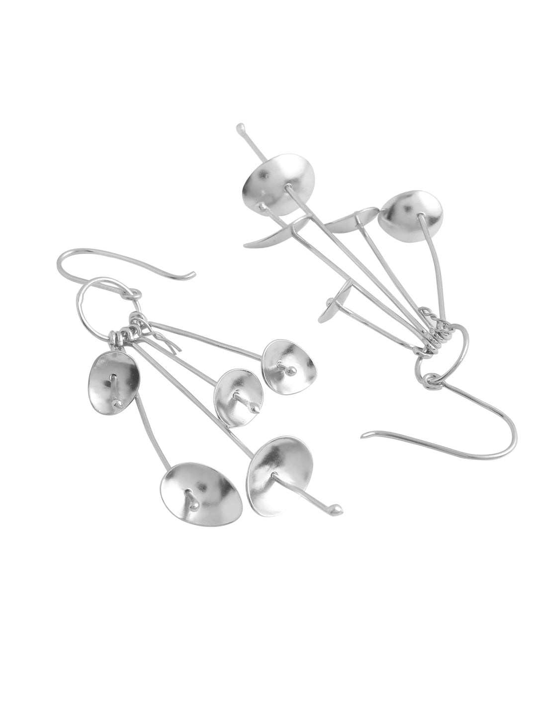 925 Sterling Silver Floral Fantasy Earrings