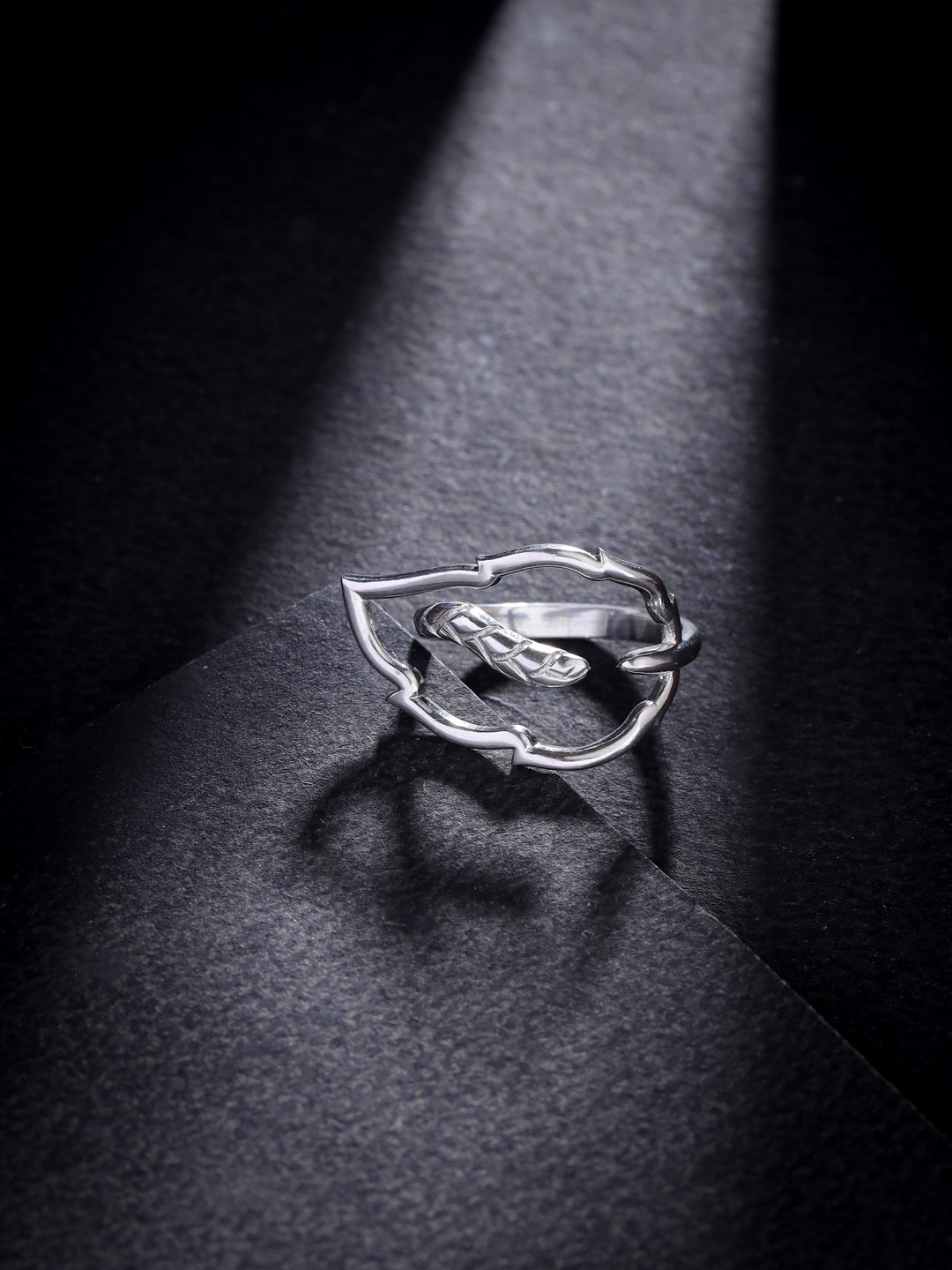 Rhodium Modern Style Lumina 925 Sterling Silver Ring For Women