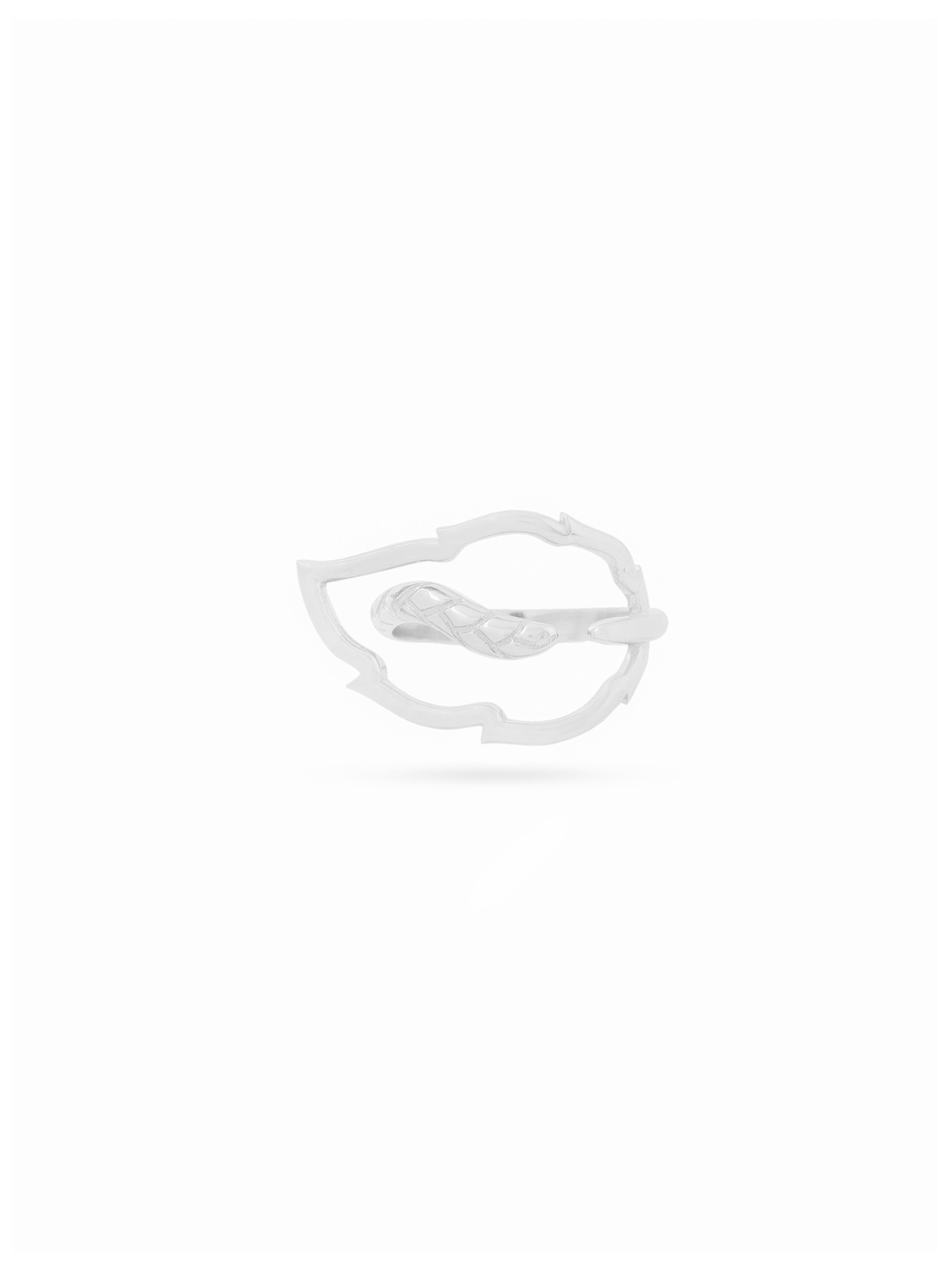 Rhodium Modern Style Lumina 925 Sterling Silver Ring For Women