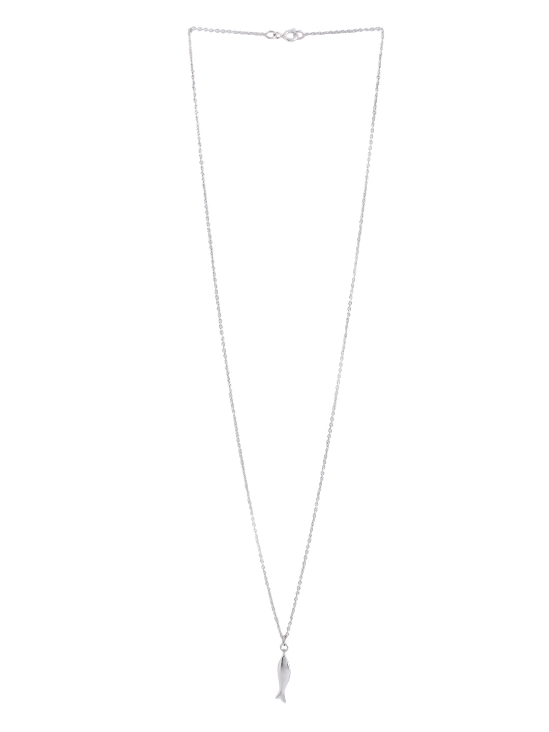 Fish Good Luck Charm 925 Sterling Silver Pendant For Women