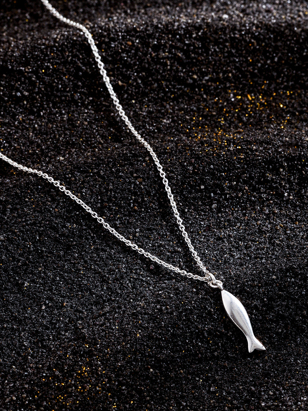 Fish Good Luck Charm 925 Sterling Silver Pendant For Women