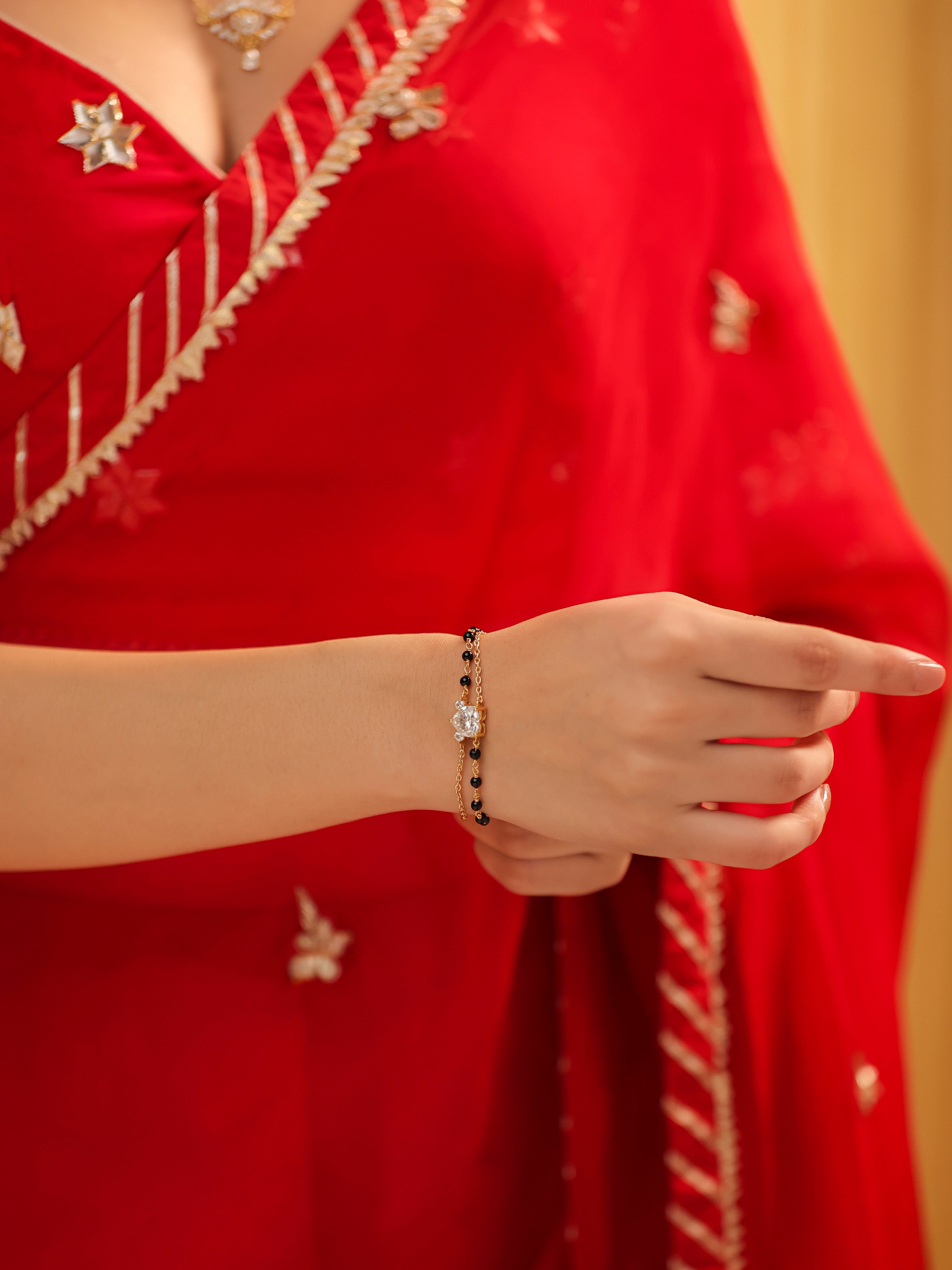 Moissanite Charm 925 Sterling Silver Beads Bracelet For Women