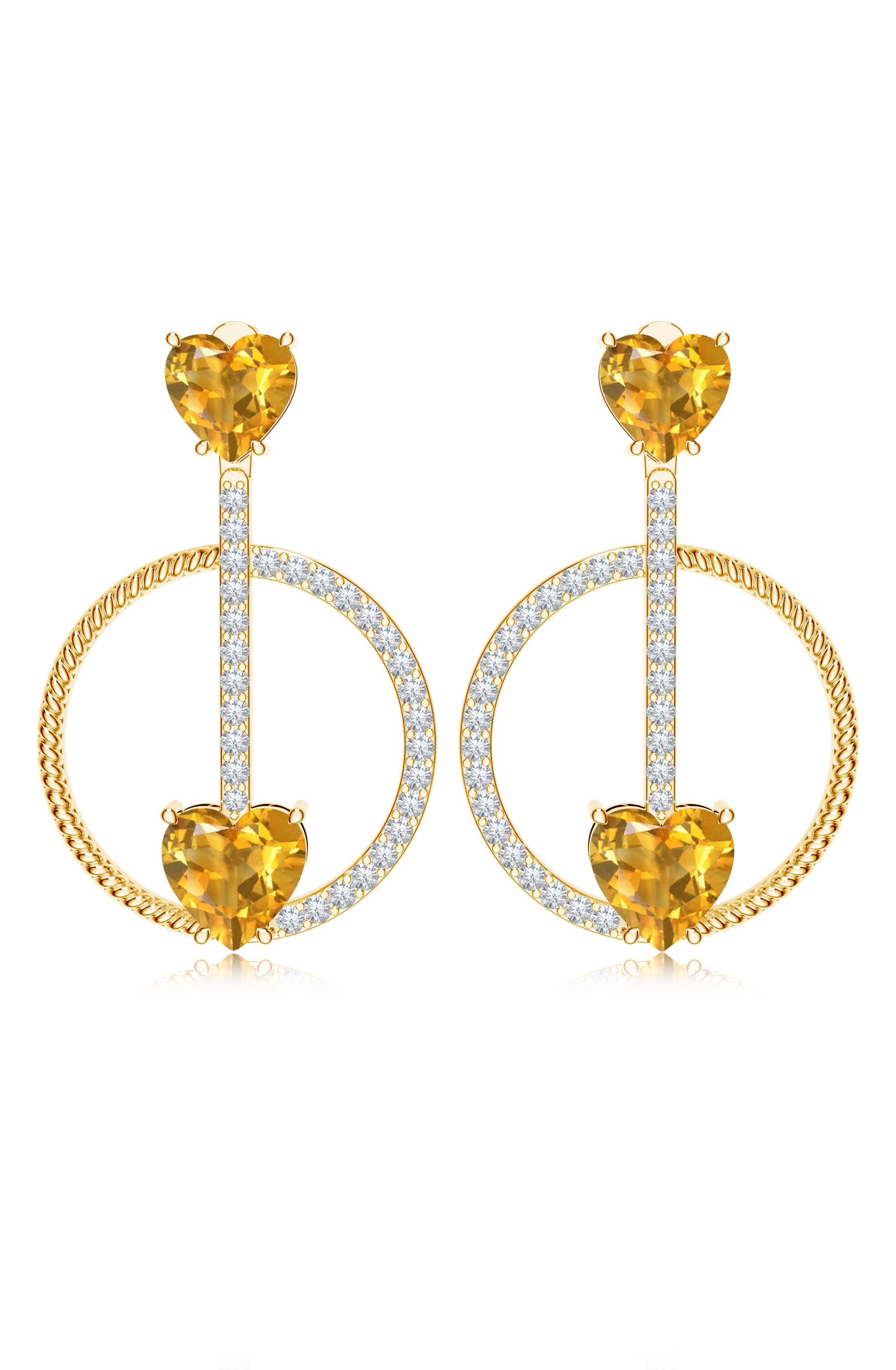 Moissanite Crescent Glow Mangalayam 925 Sterling Silver Earrings For Women