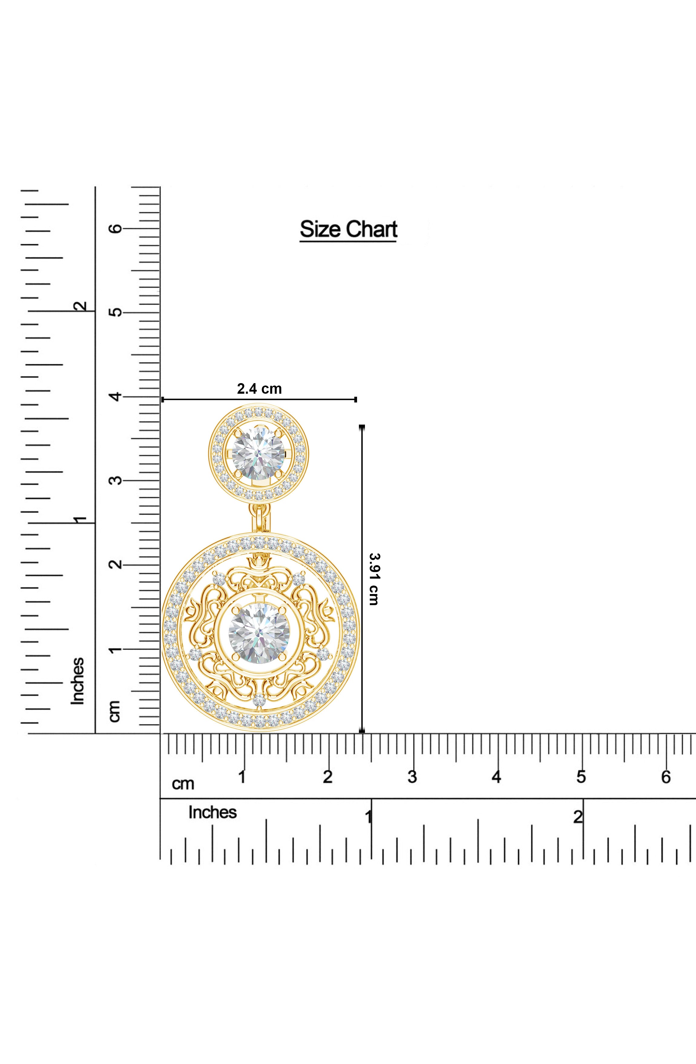 Moissanite Moonlit Petals Mangalayam Floral Grace 925 Sterling Silver Earrings For Women