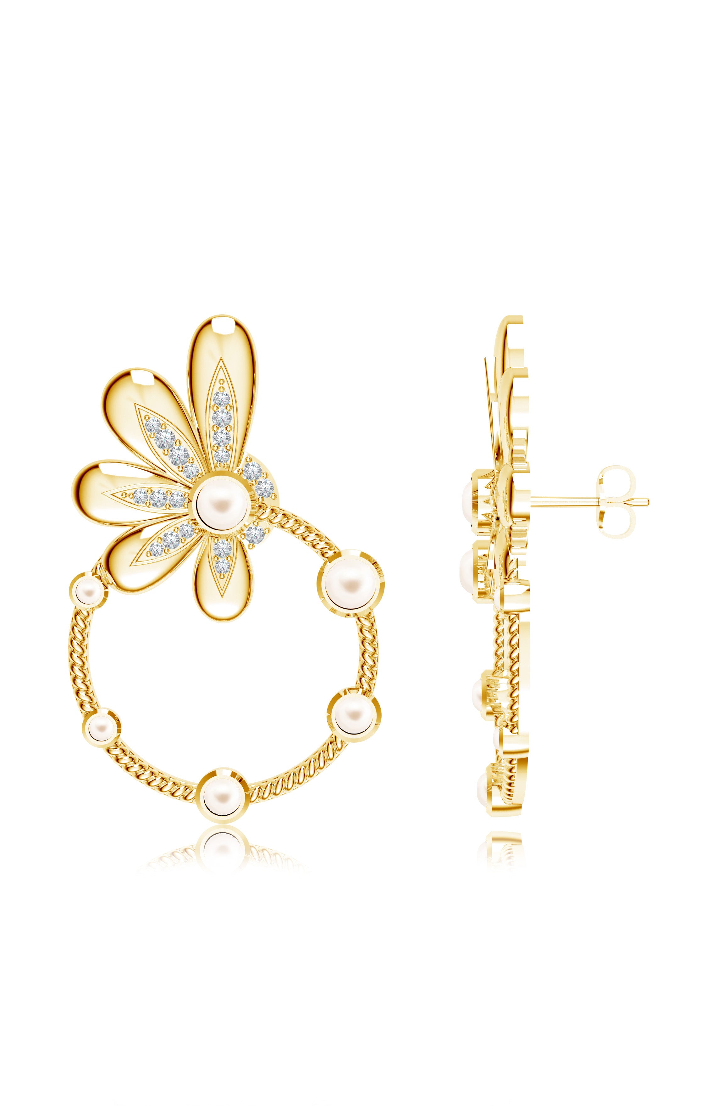 Moissanite Radiant Love of Devotion 925 Sterling Silver Earrings For Women