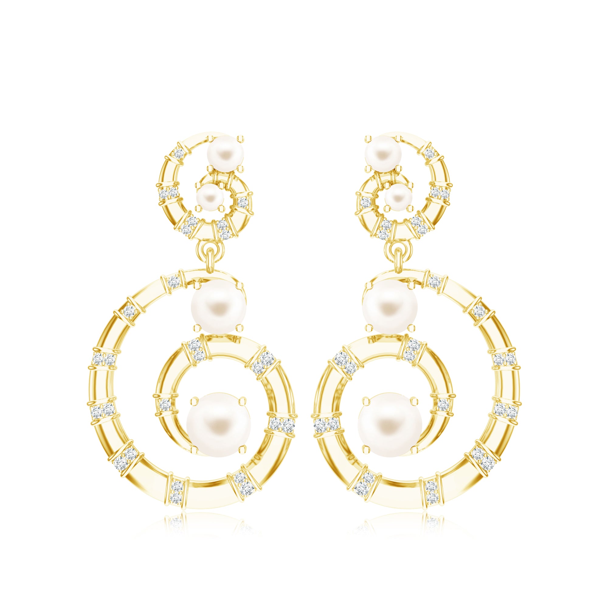 Moissanite Divine Mangalayam 925 Sterling Silver Earrings For Women