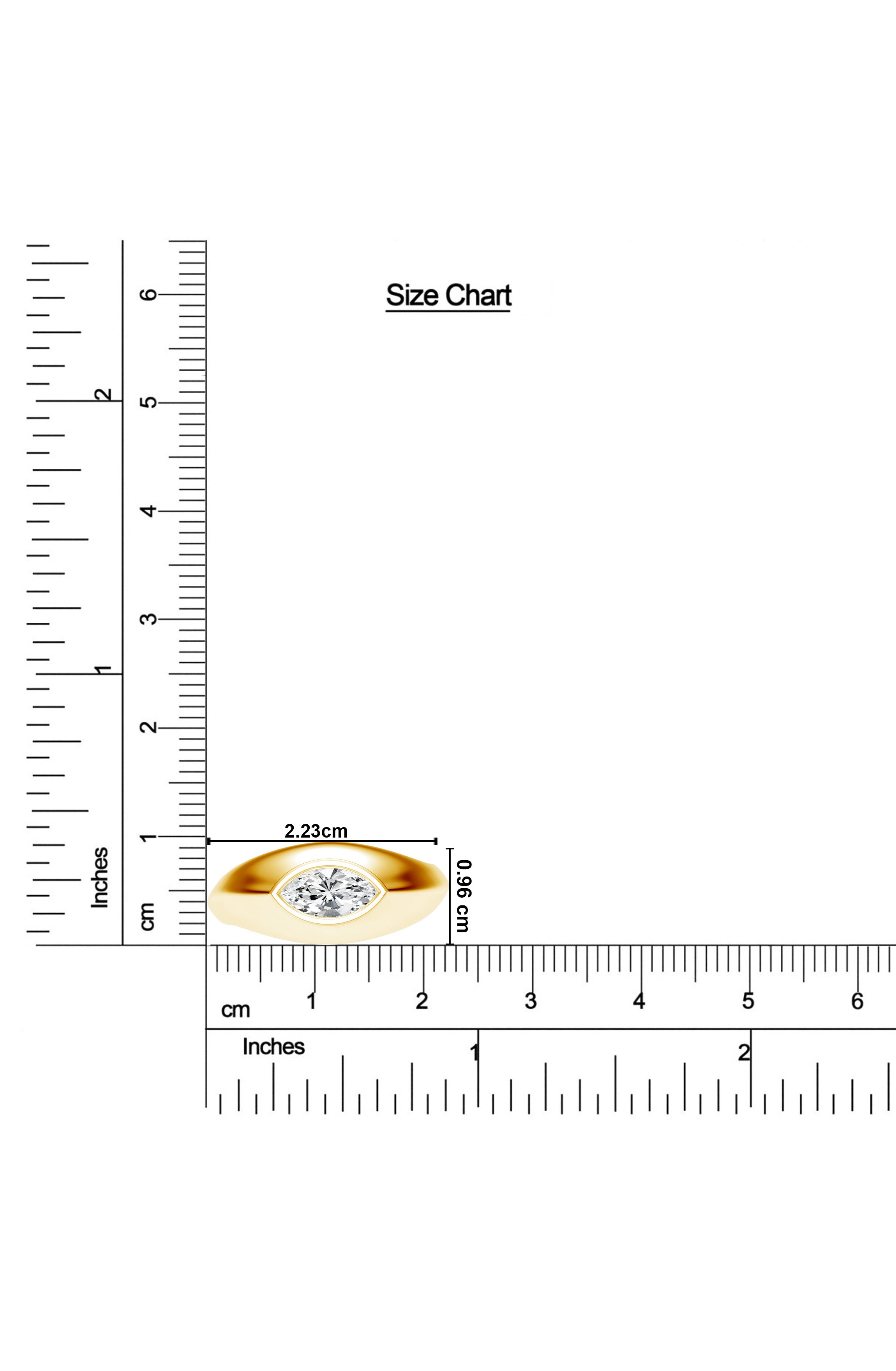 Marquise Moissanite Inlay Dome Ring – 925 Sterling Silver For Men