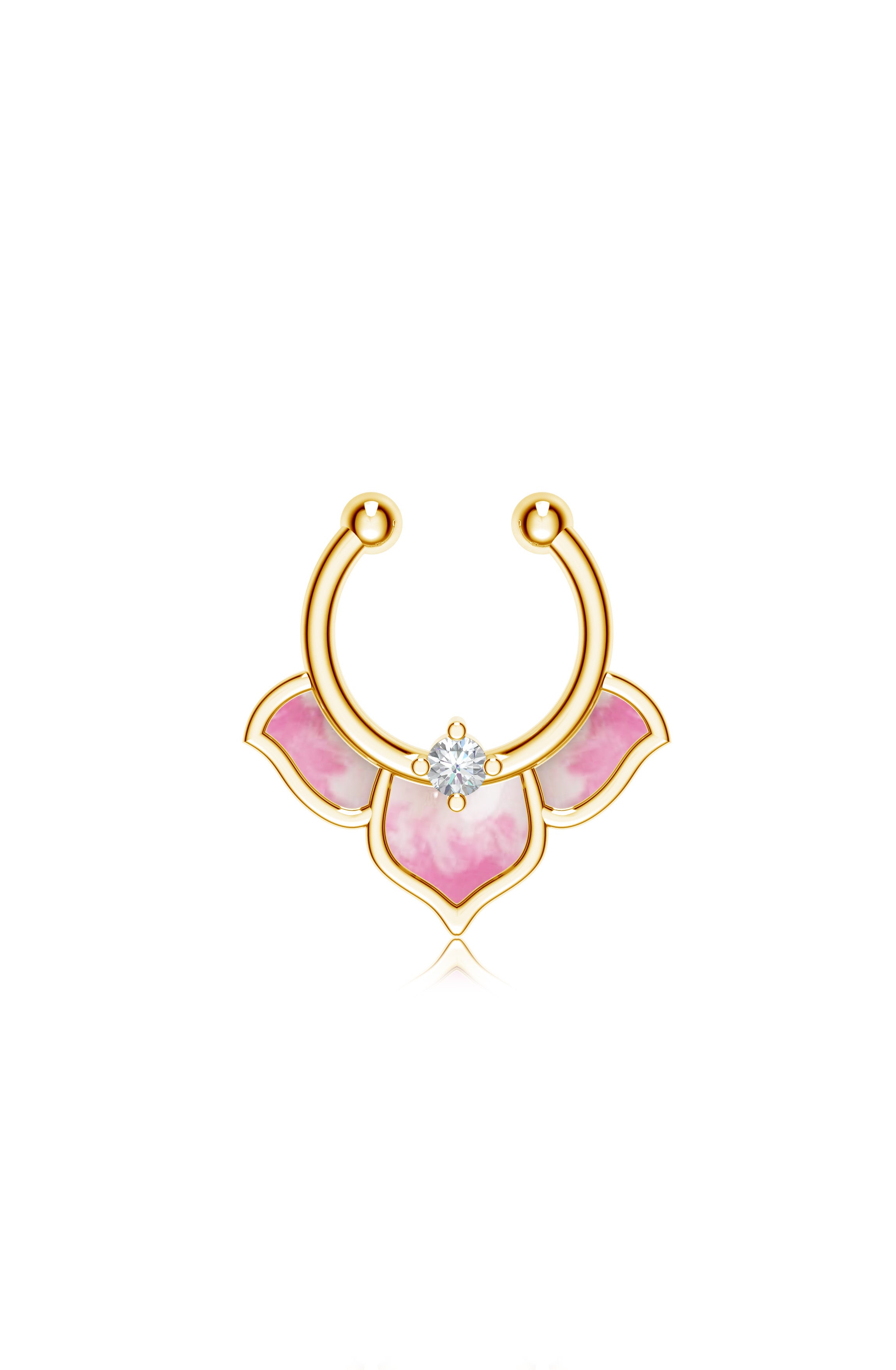 Moissanite Elegant Mangalayam 925 Sterling Silver Nose Pin For Women