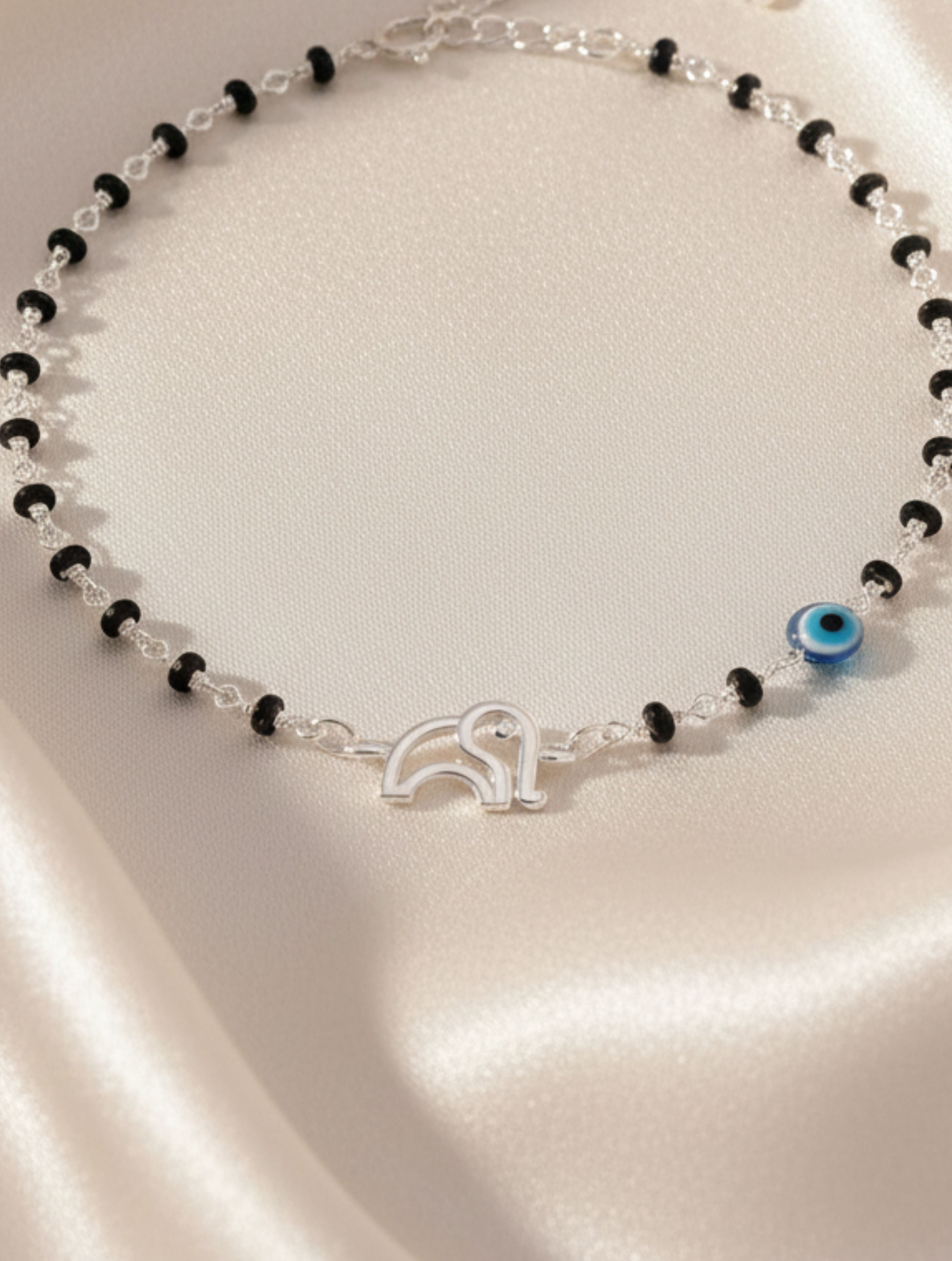 Elephant Nazariya Rakhi In 925 Sterling Silver