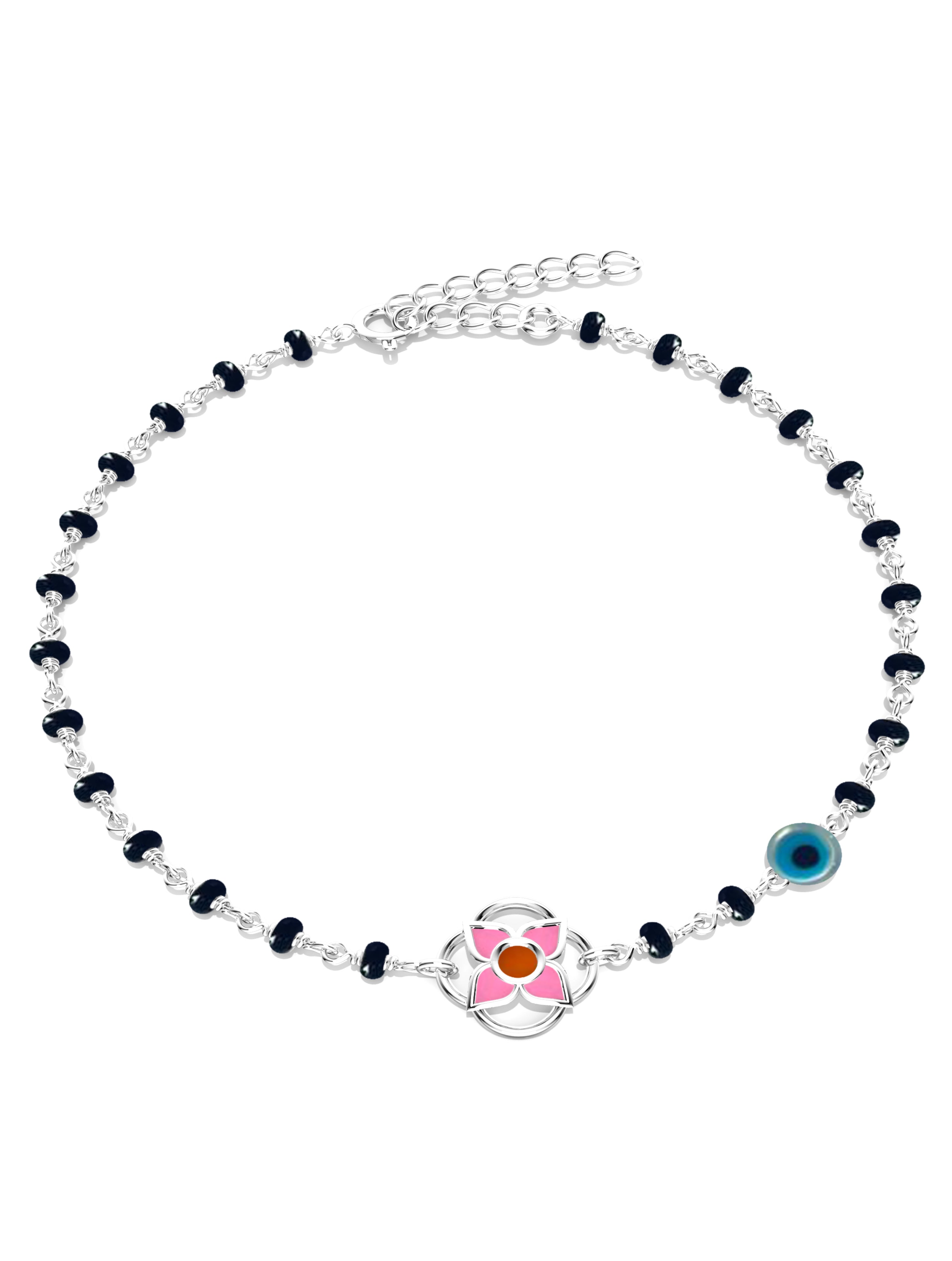 Floral Beaded Nazariya For Kids