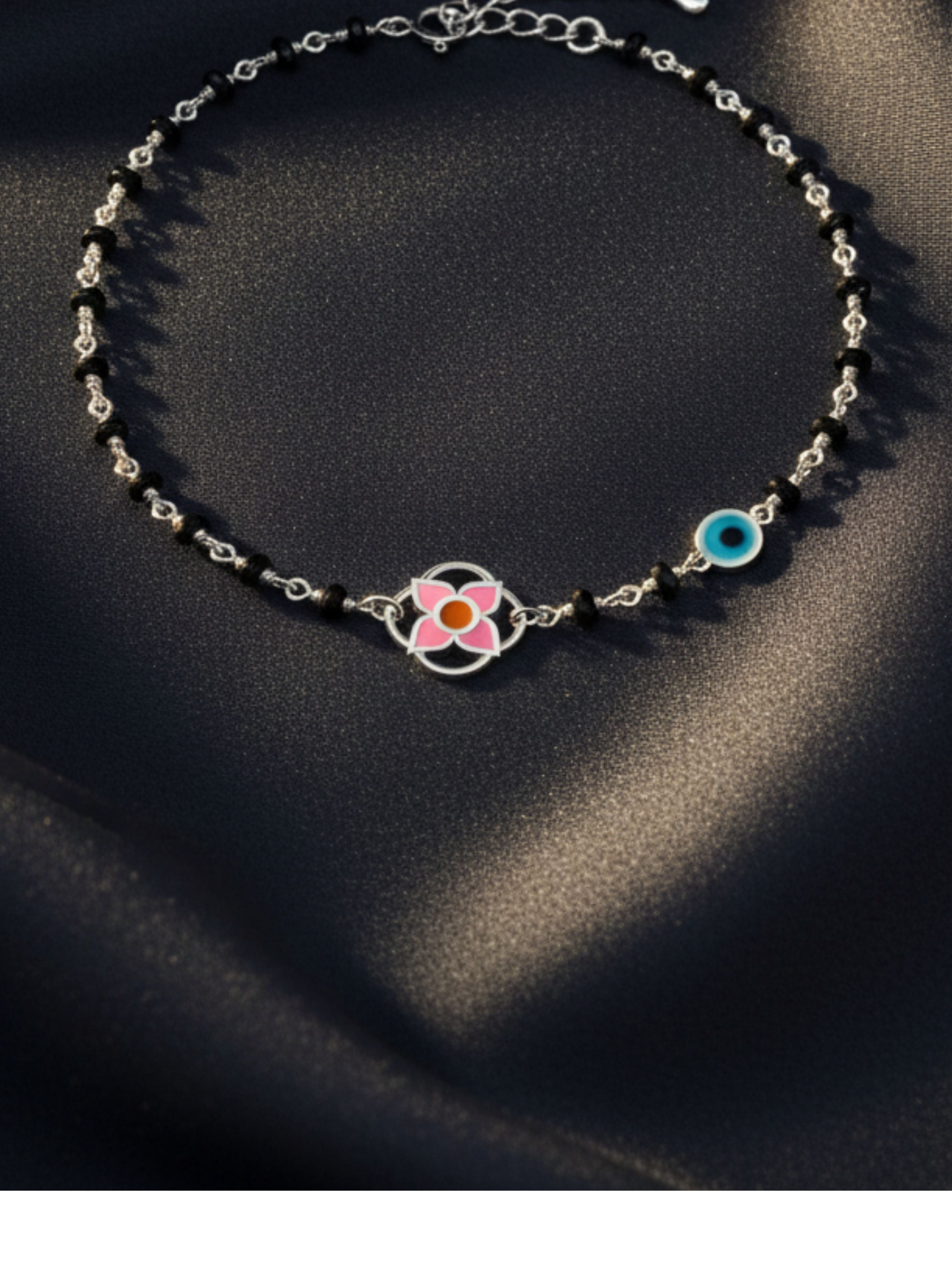 Floral Beaded Nazariya For Kids