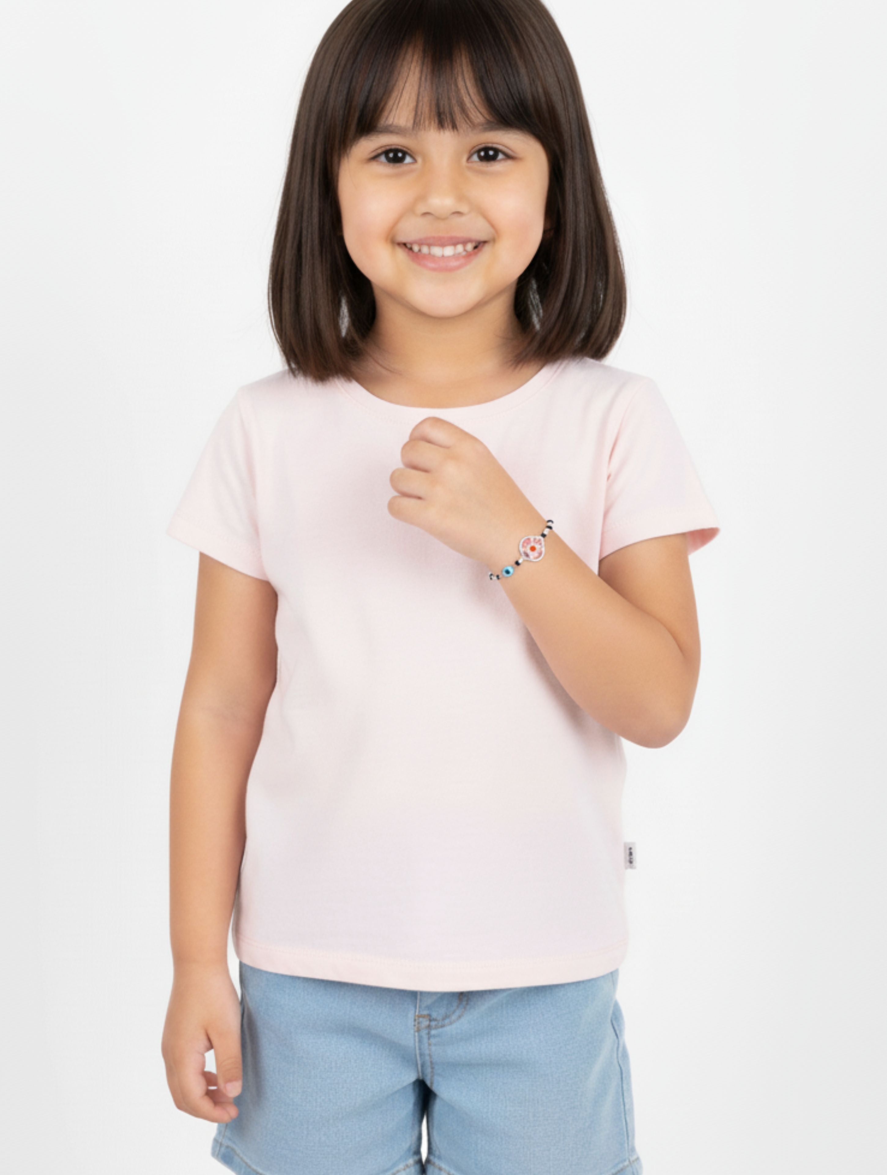 Floral Beaded Nazariya For Kids