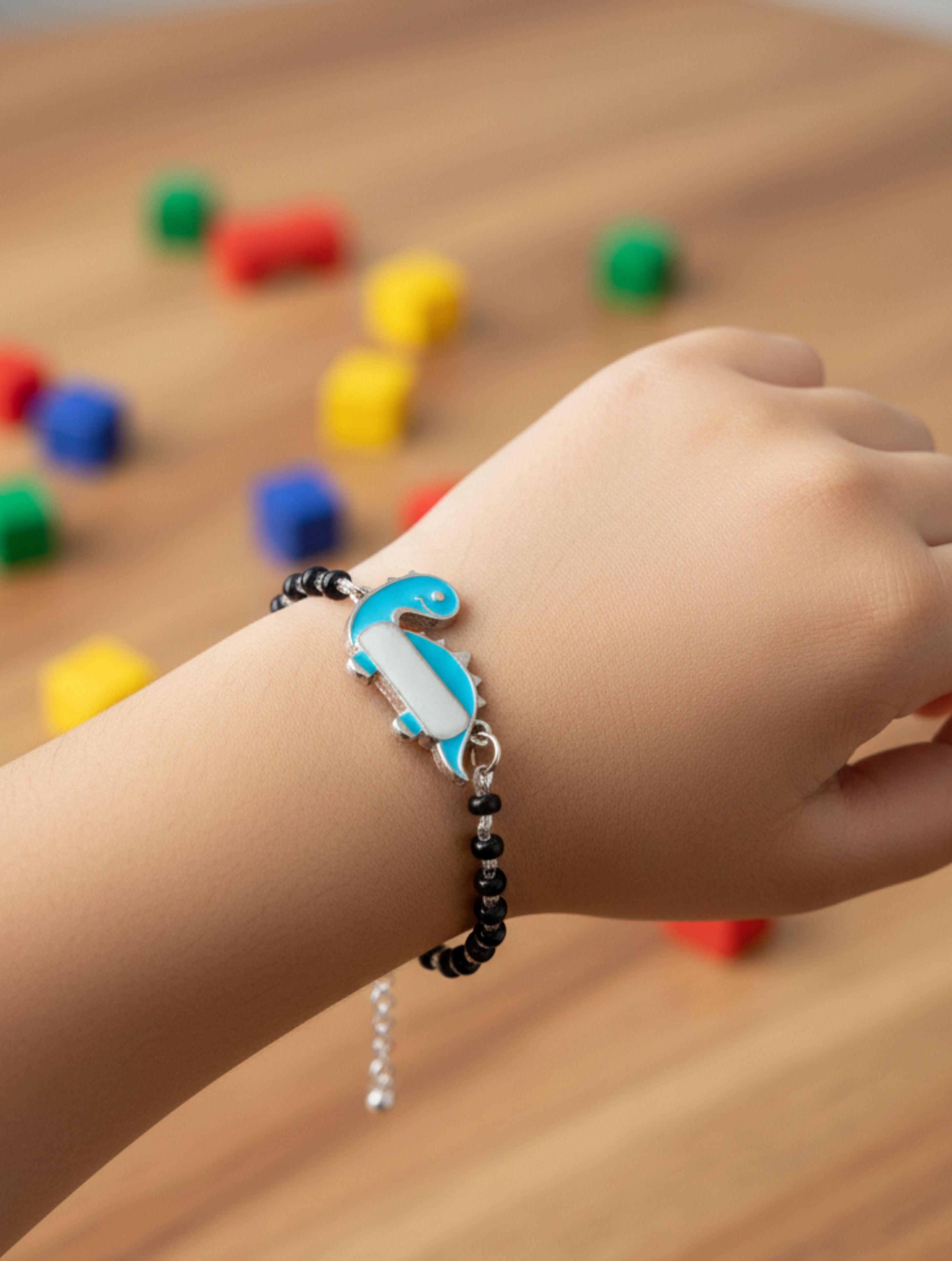 Personalized Dino-Mite Baby Bracelet 925 Sterling SIlver