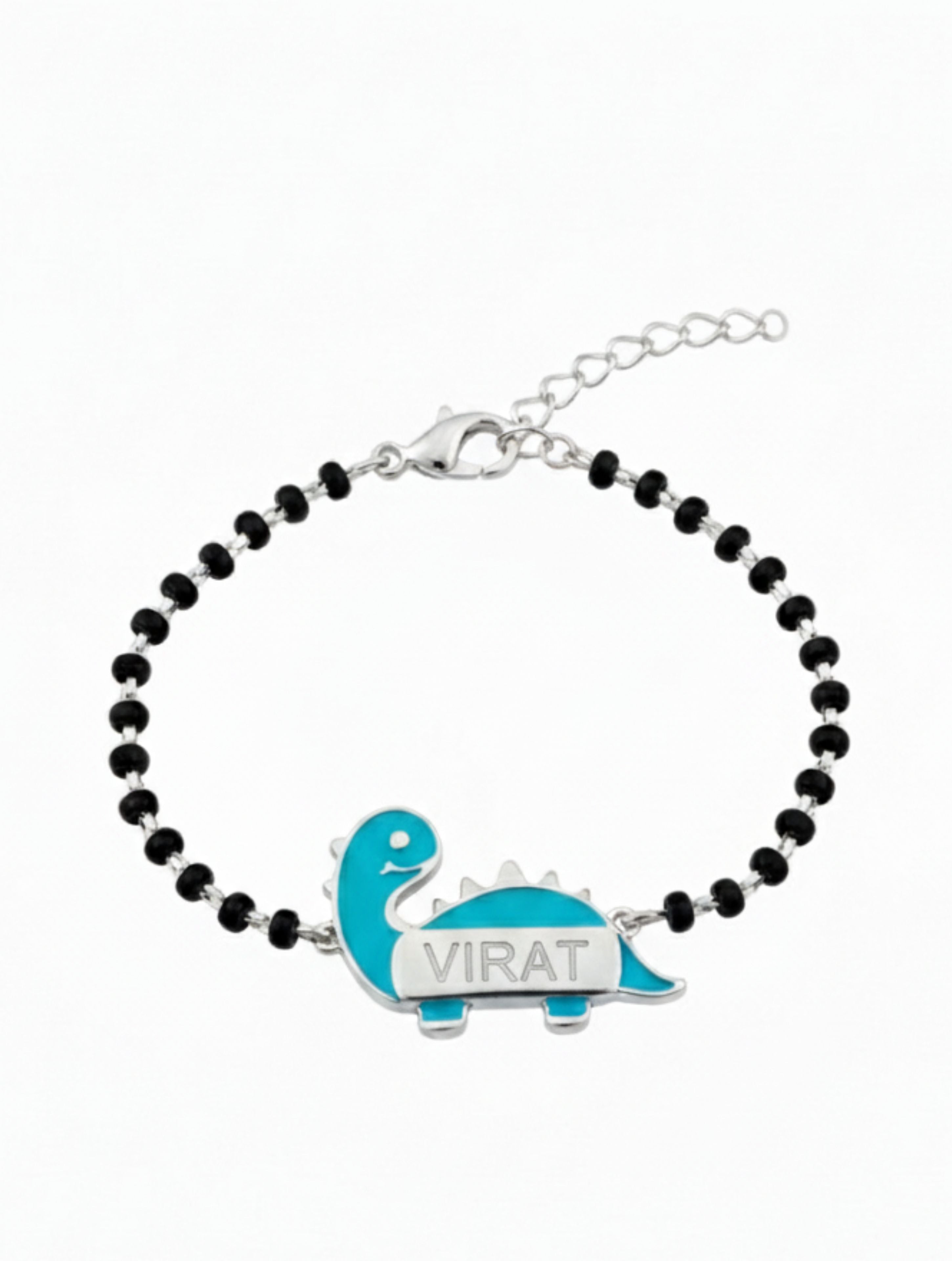 Personalized Dino-Mite Baby Bracelet 925 Sterling SIlver