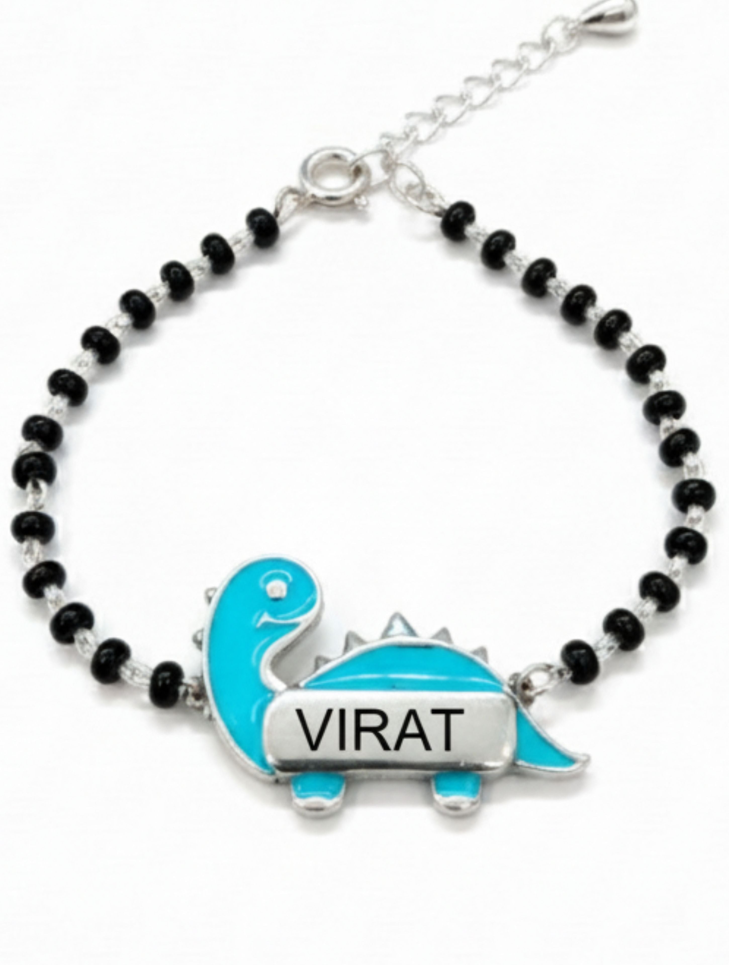 Personalized Dino-Mite Baby Bracelet 925 Sterling SIlver