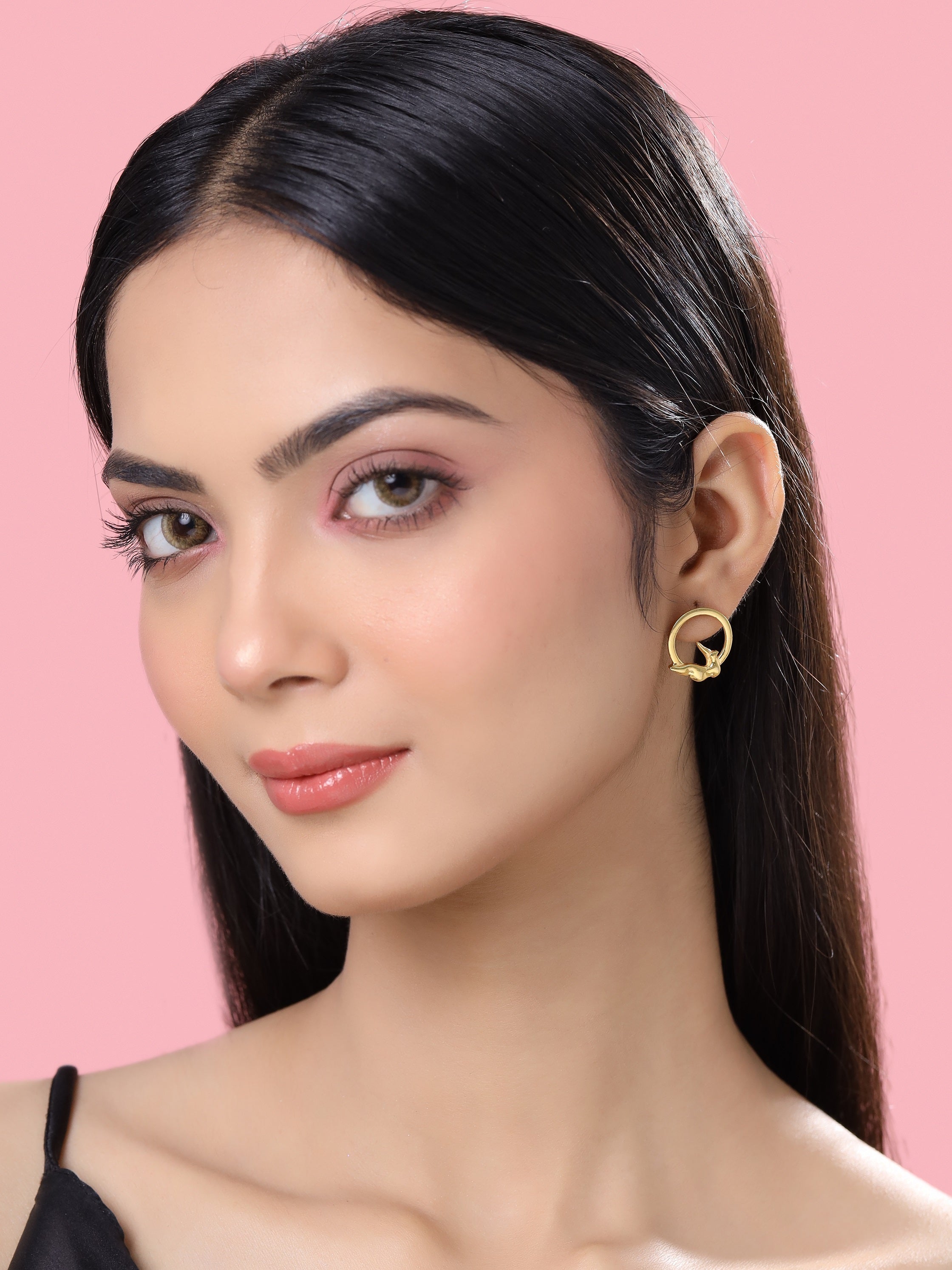 24K Gold-Plated Bird Earrings - Kicky & Perky