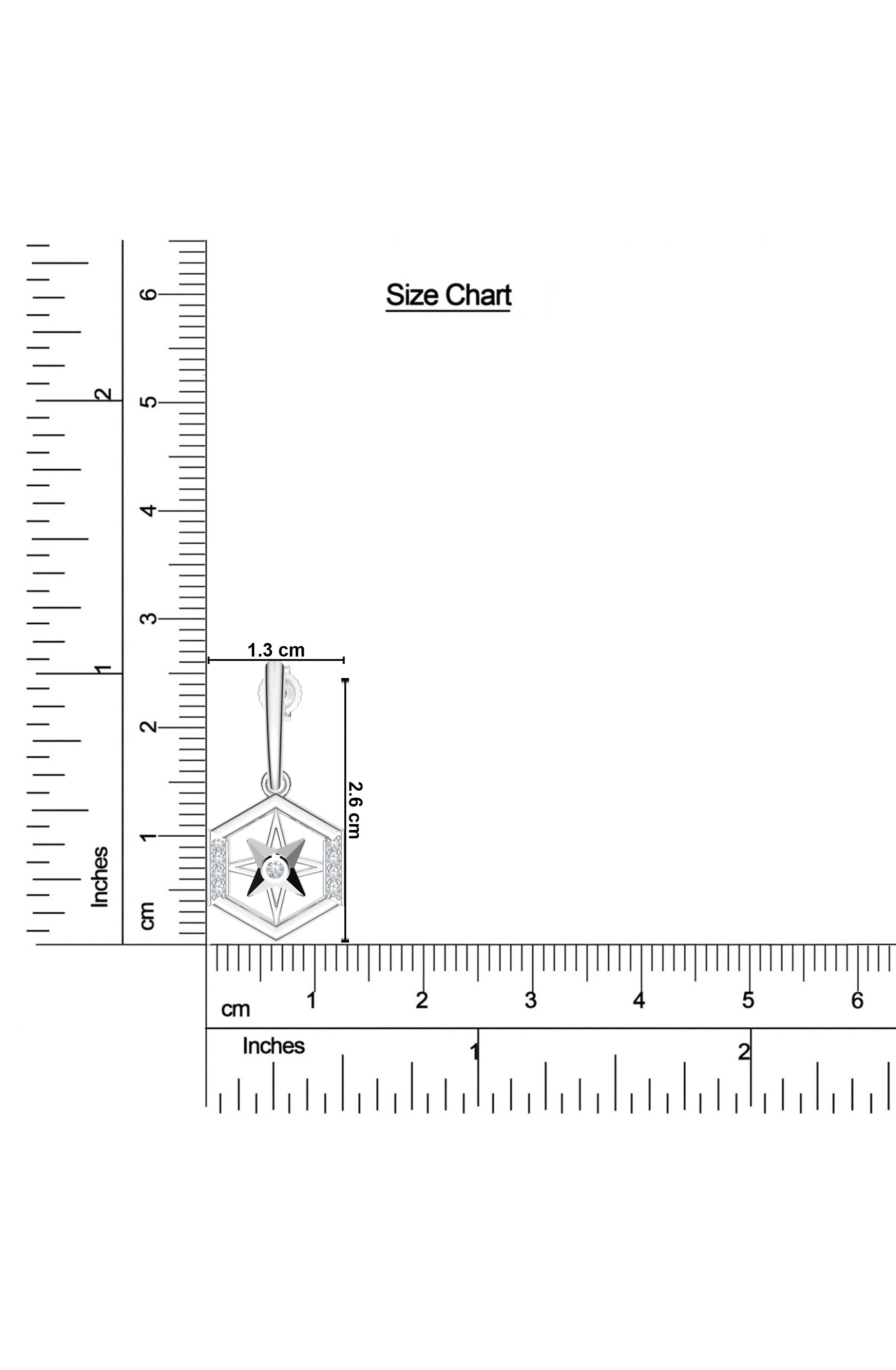 Finite Star Moissanite Earring
