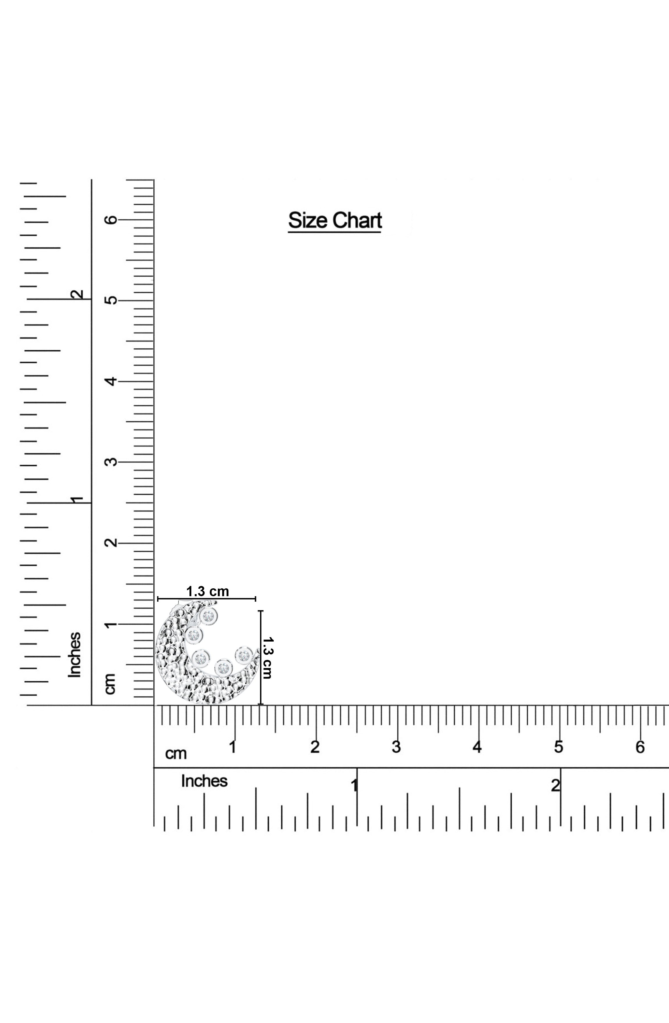 Crecent Moon Reflective Earrings