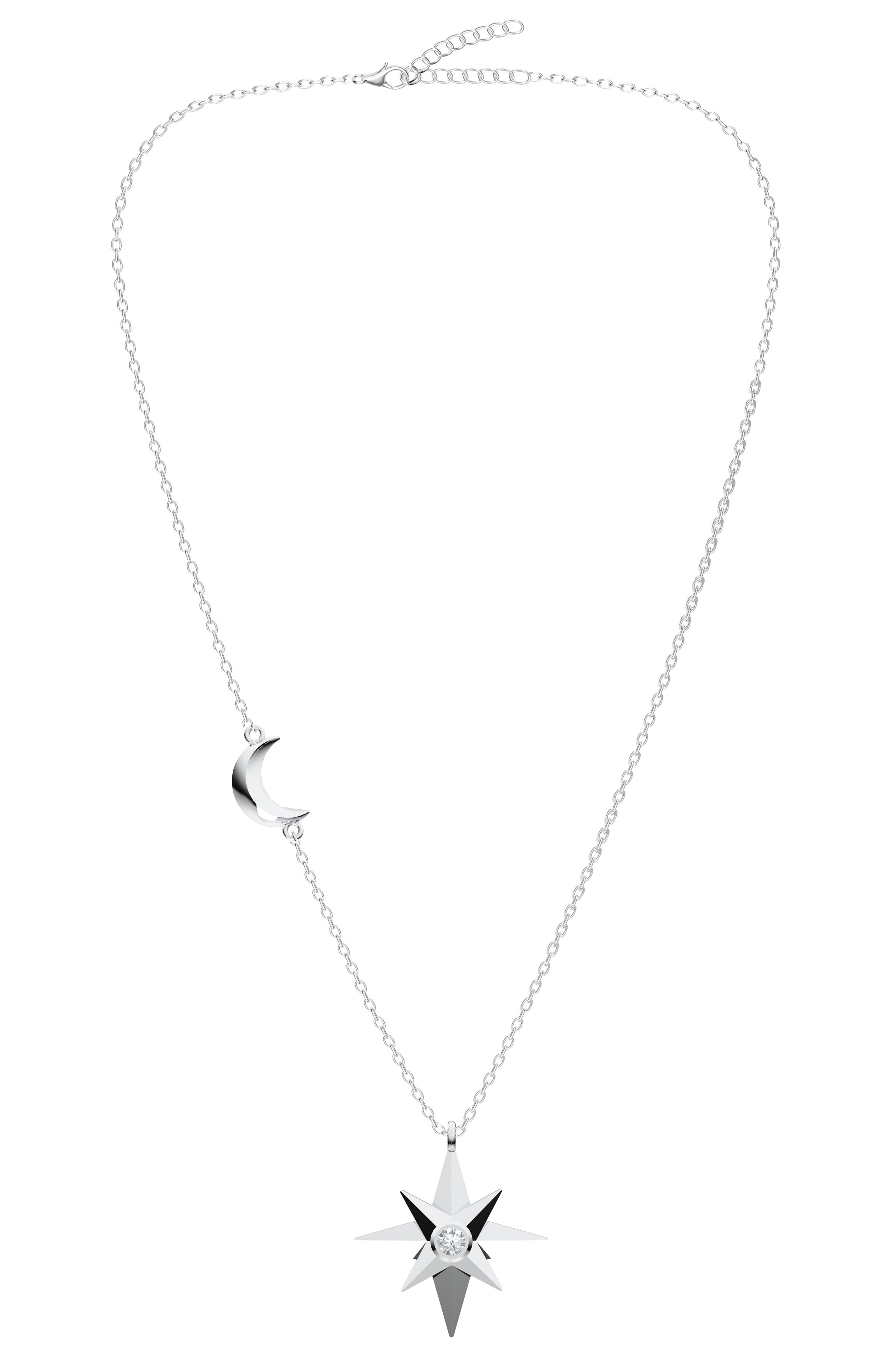 Layered Stone Moissanite Pendant