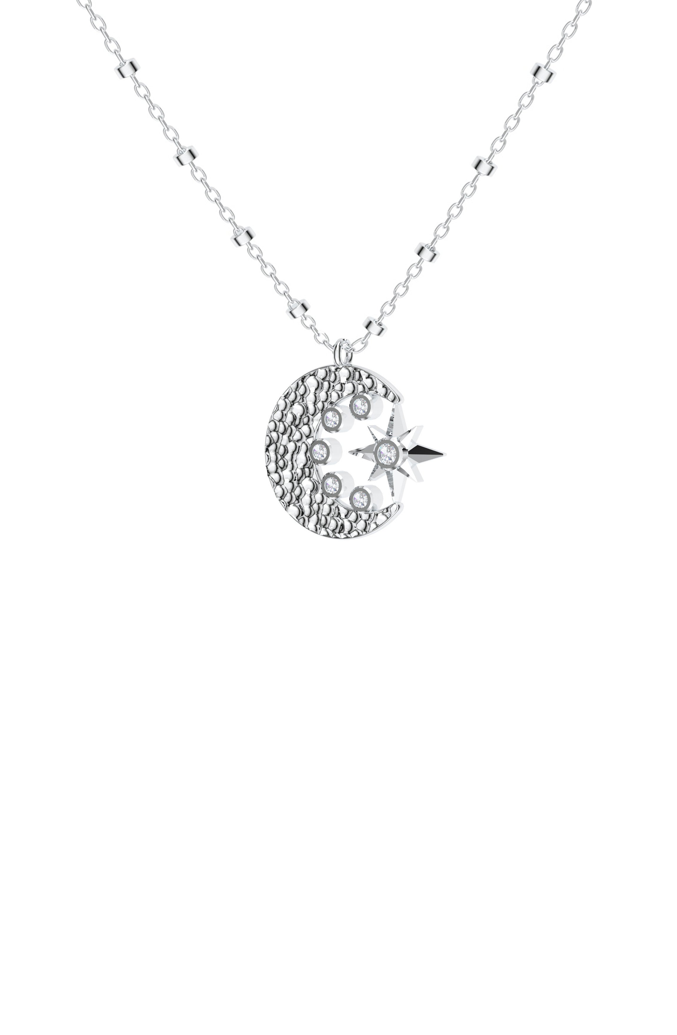 Moon and the Star Pendant