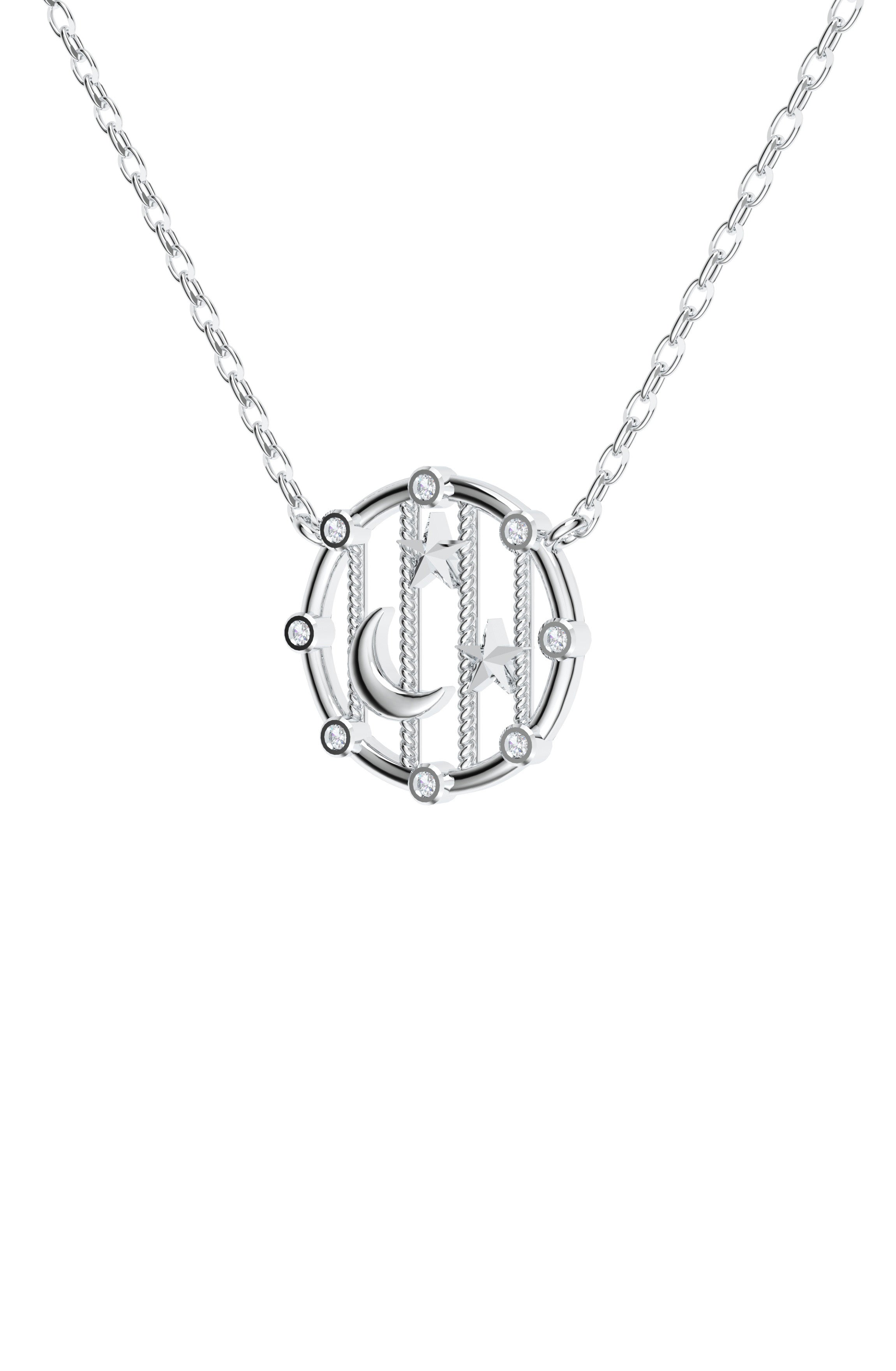 Circular Galaxy Pendant