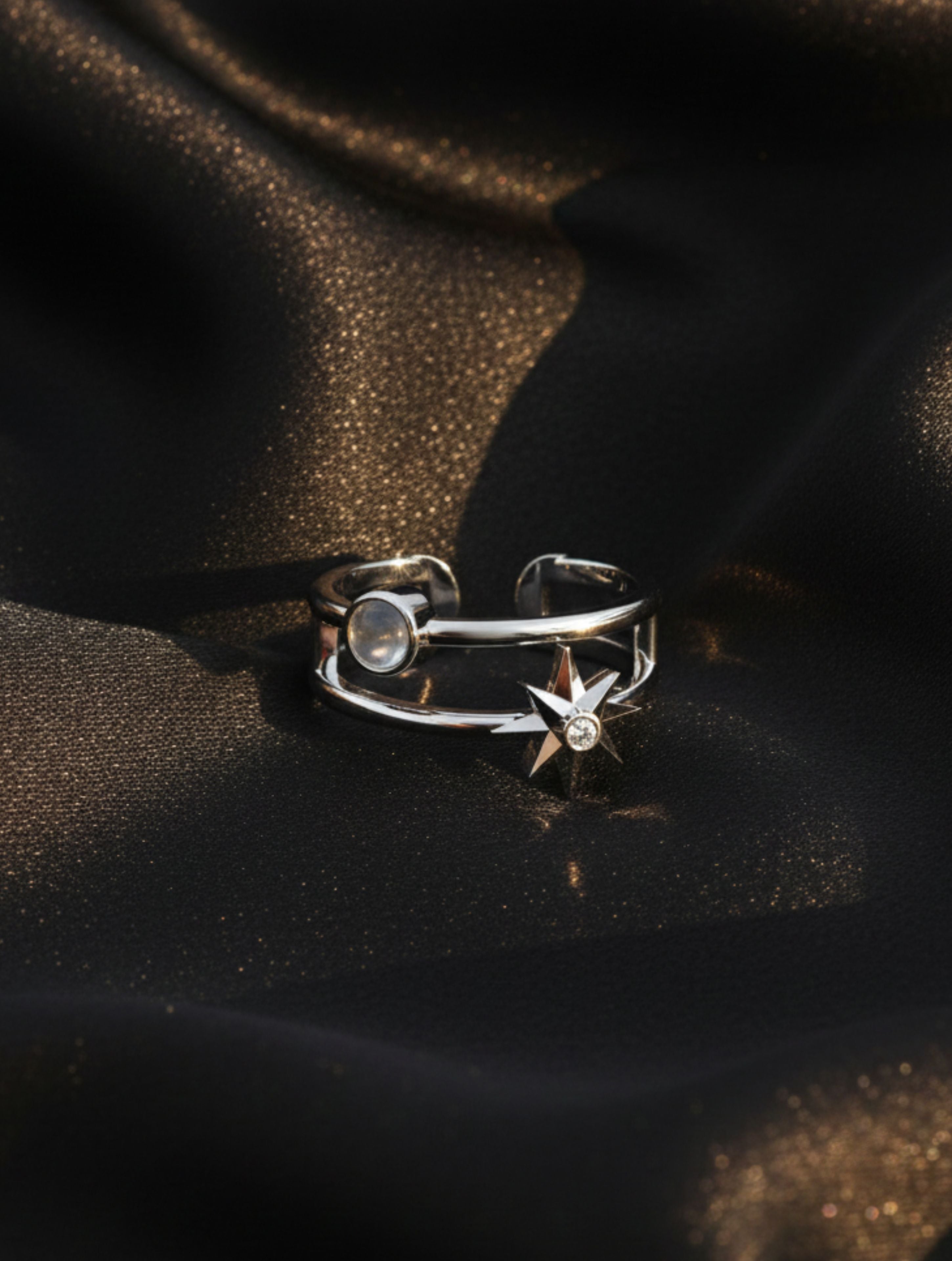 Bare Celestial Open Ring