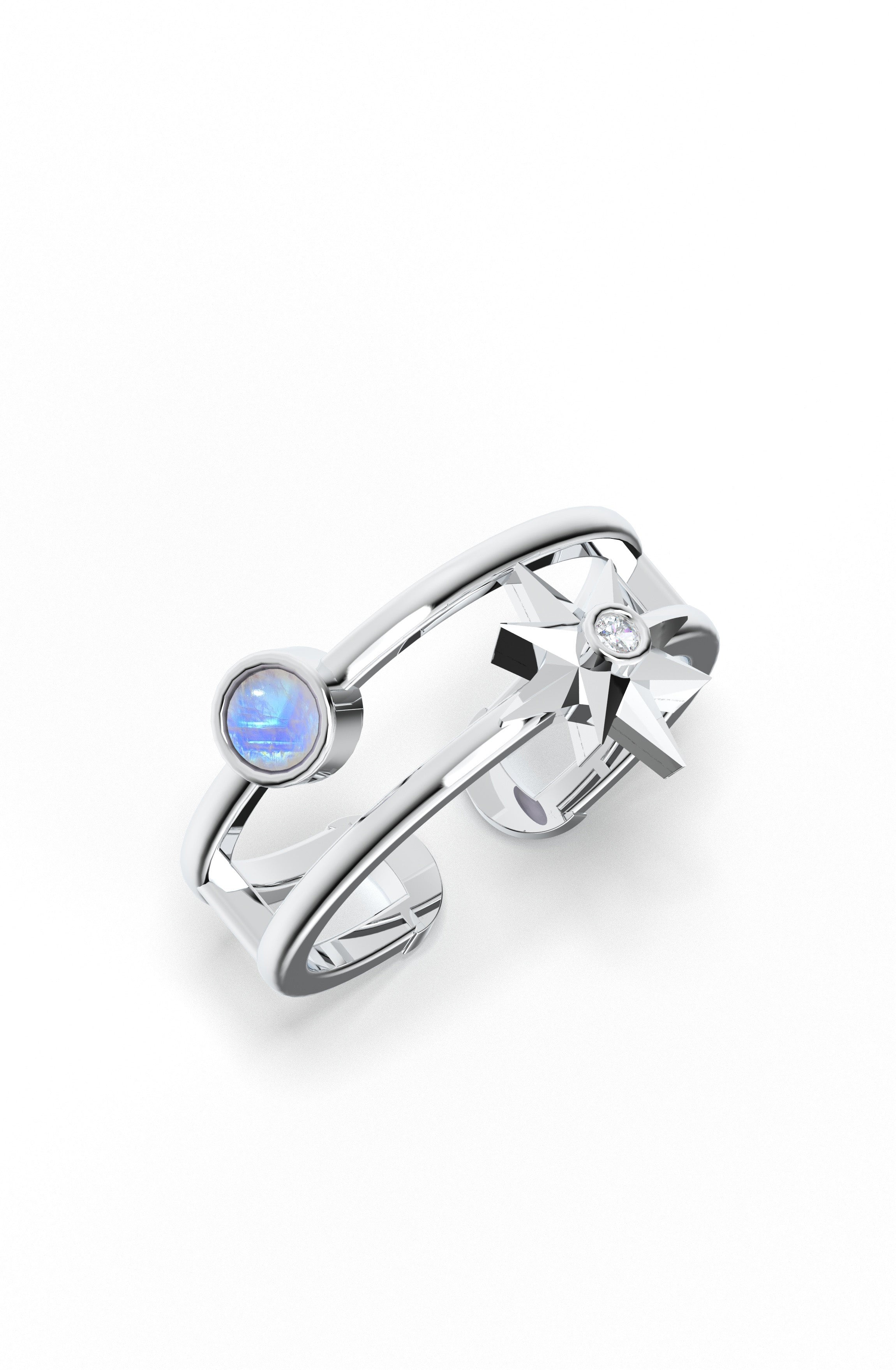 Bare Celestial Open Ring