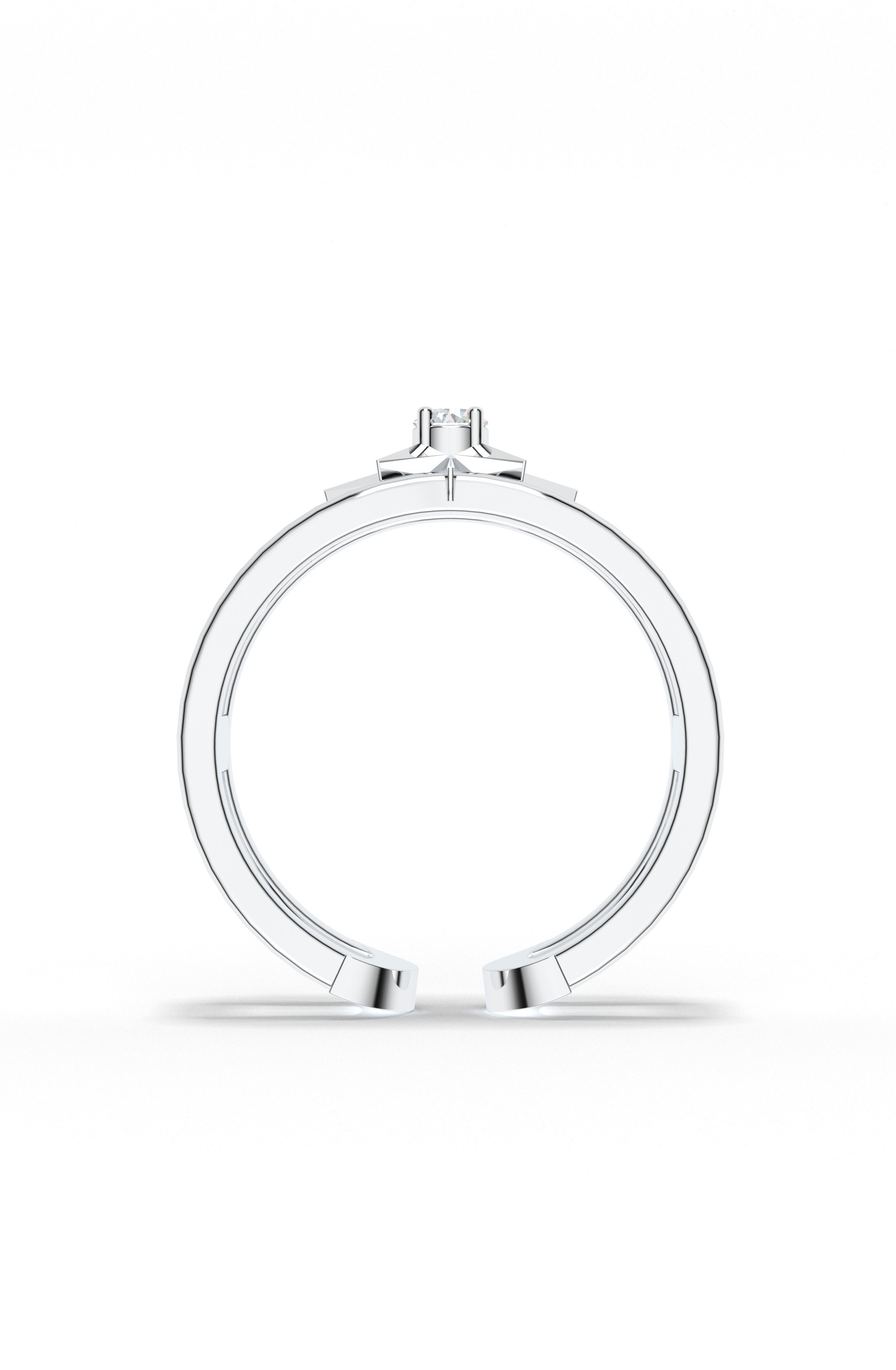 Bare Star Open Ring