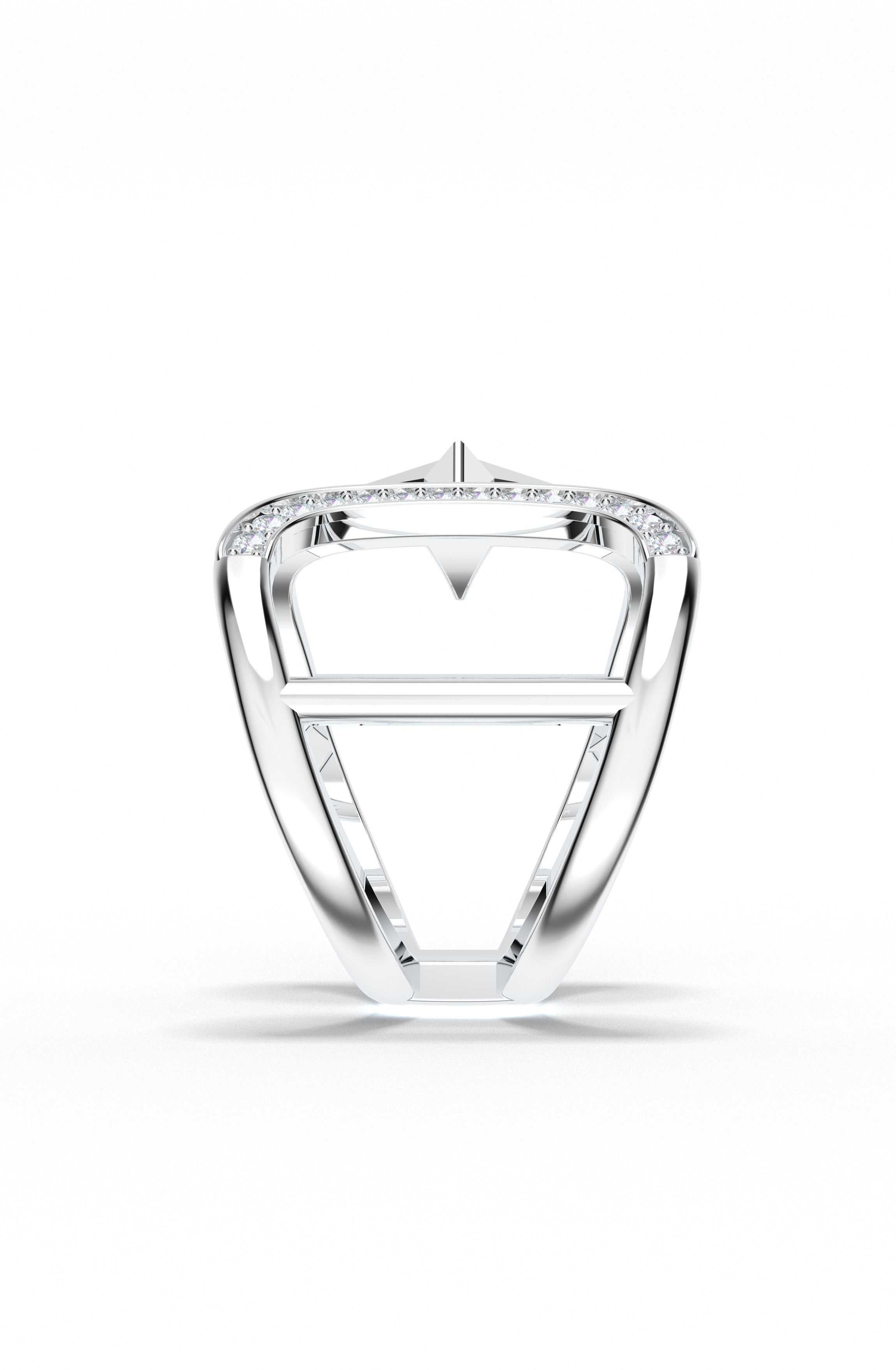 Silver Astroid Open Ring