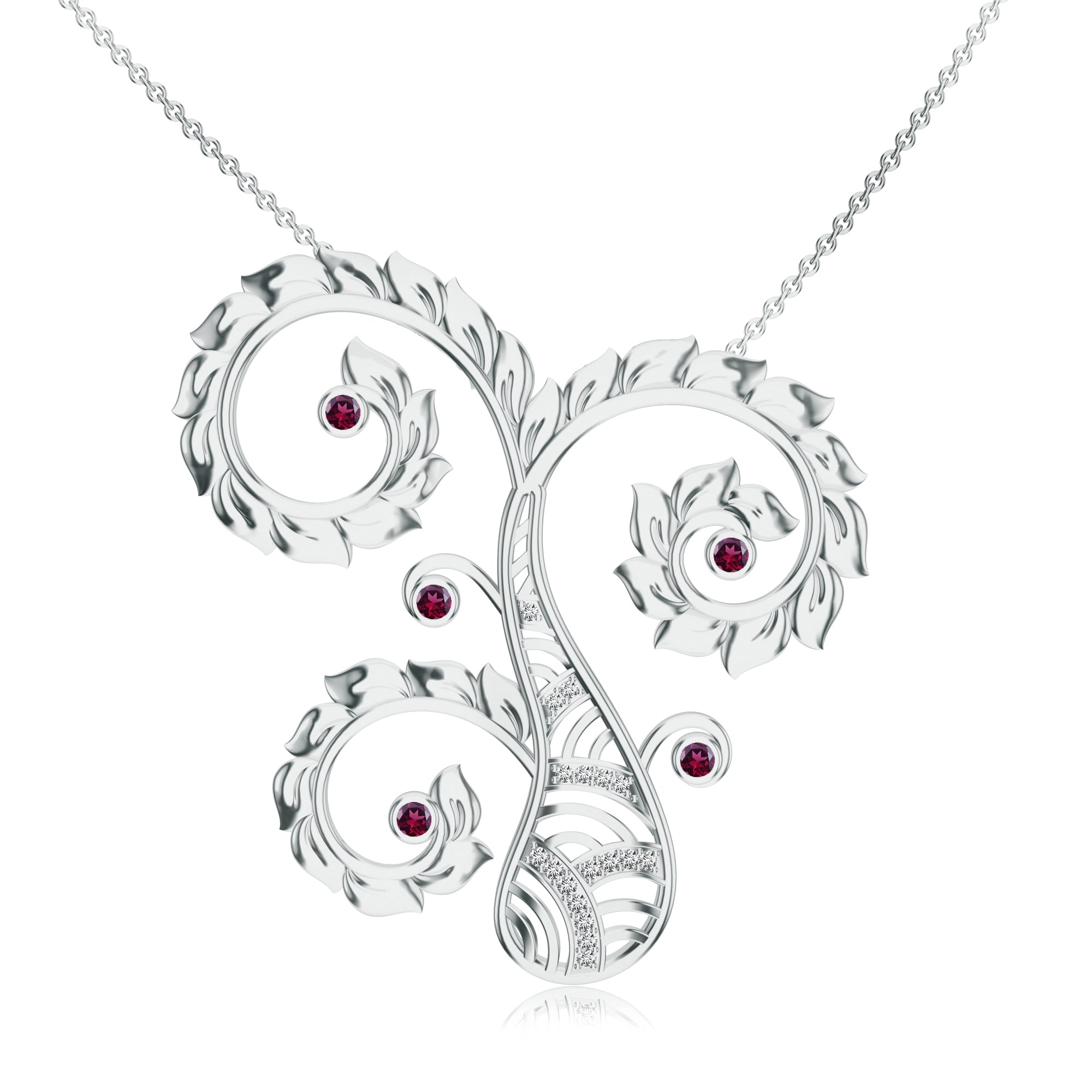 Modern Kalaras Moissanite & Pearl 925 Sterling Silver Pendant in Gold For Women