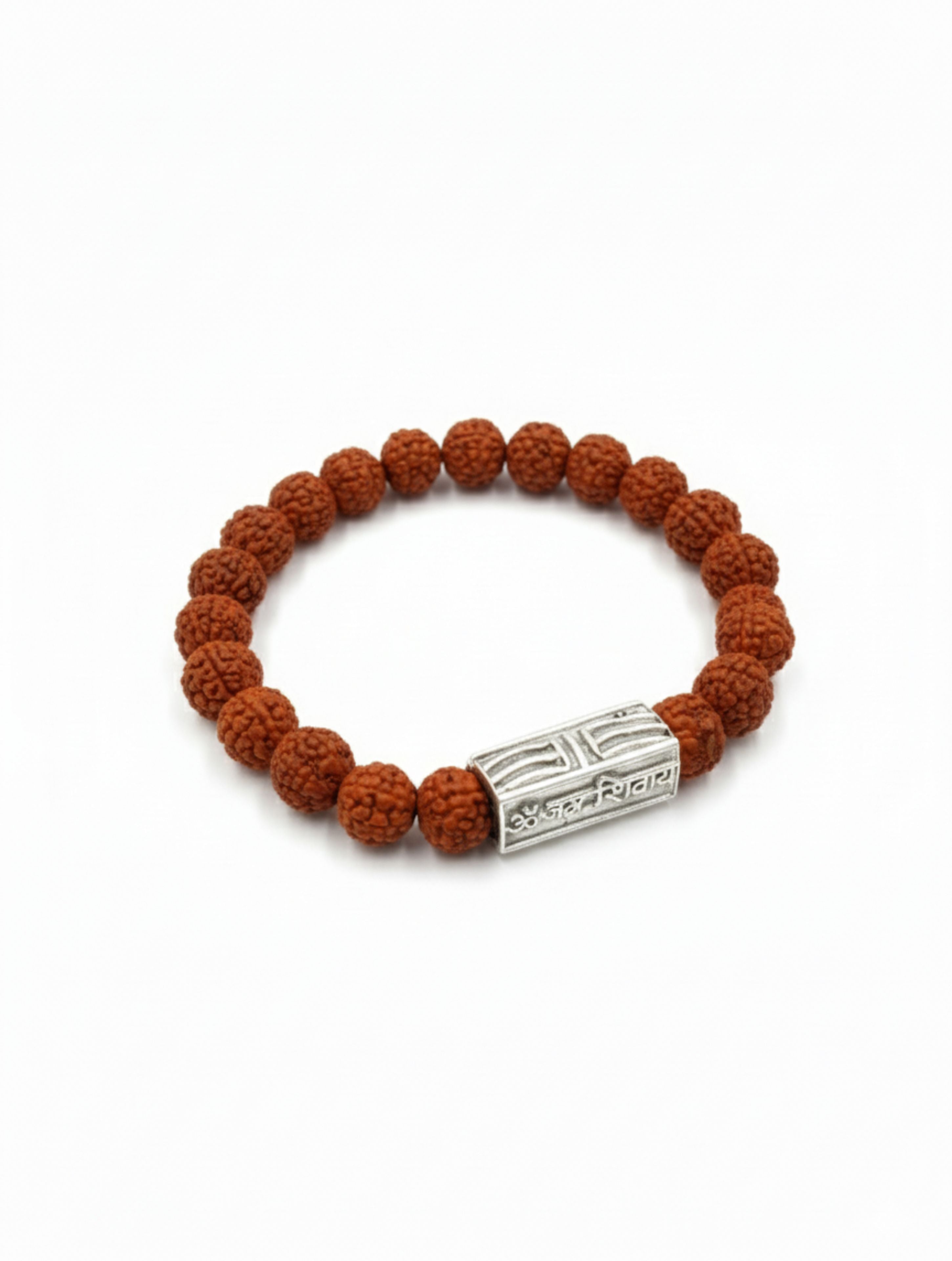 Sterling Silver Har Har Mahadev Bracelet