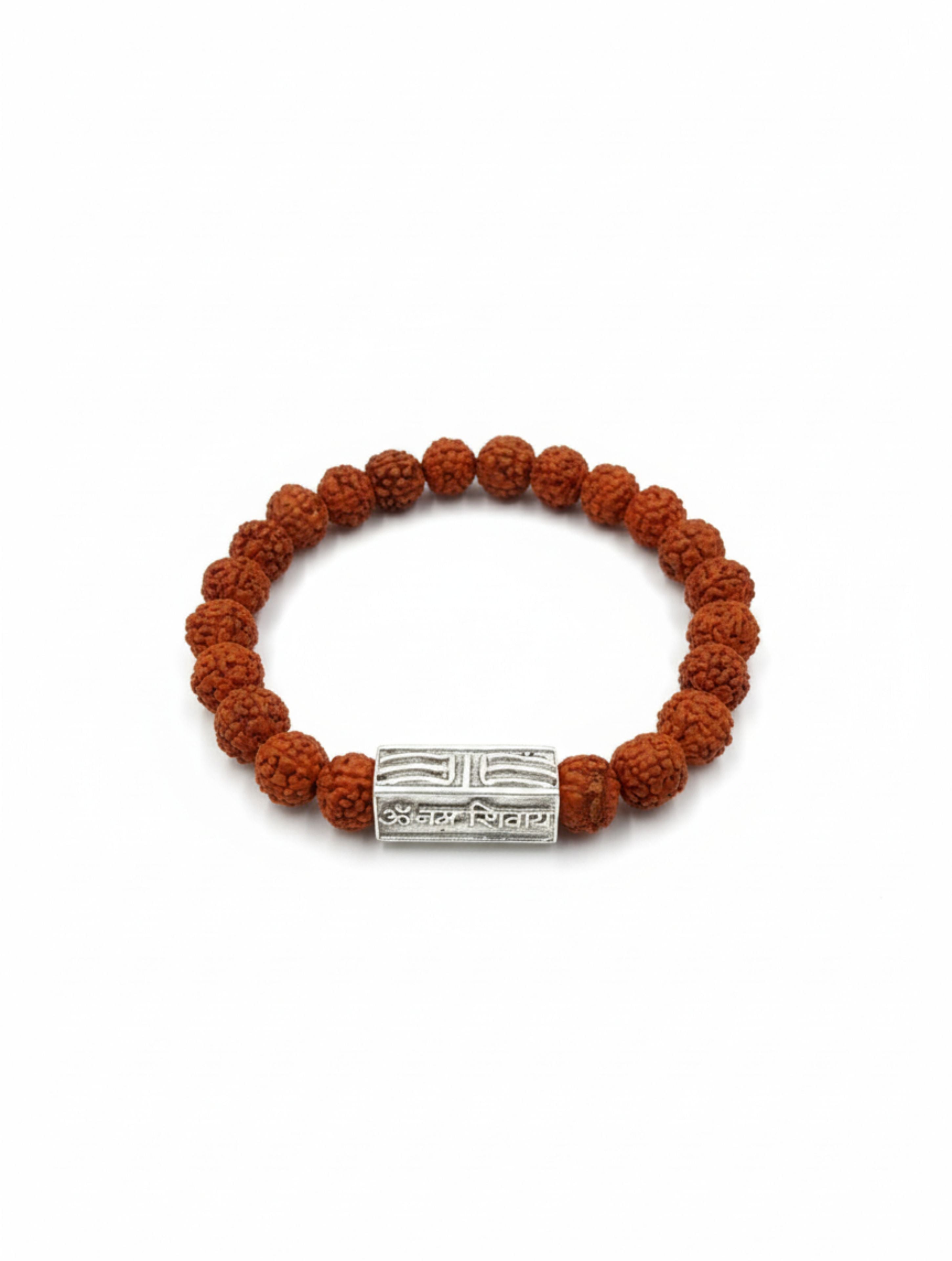 Sterling Silver Har Har Mahadev Bracelet
