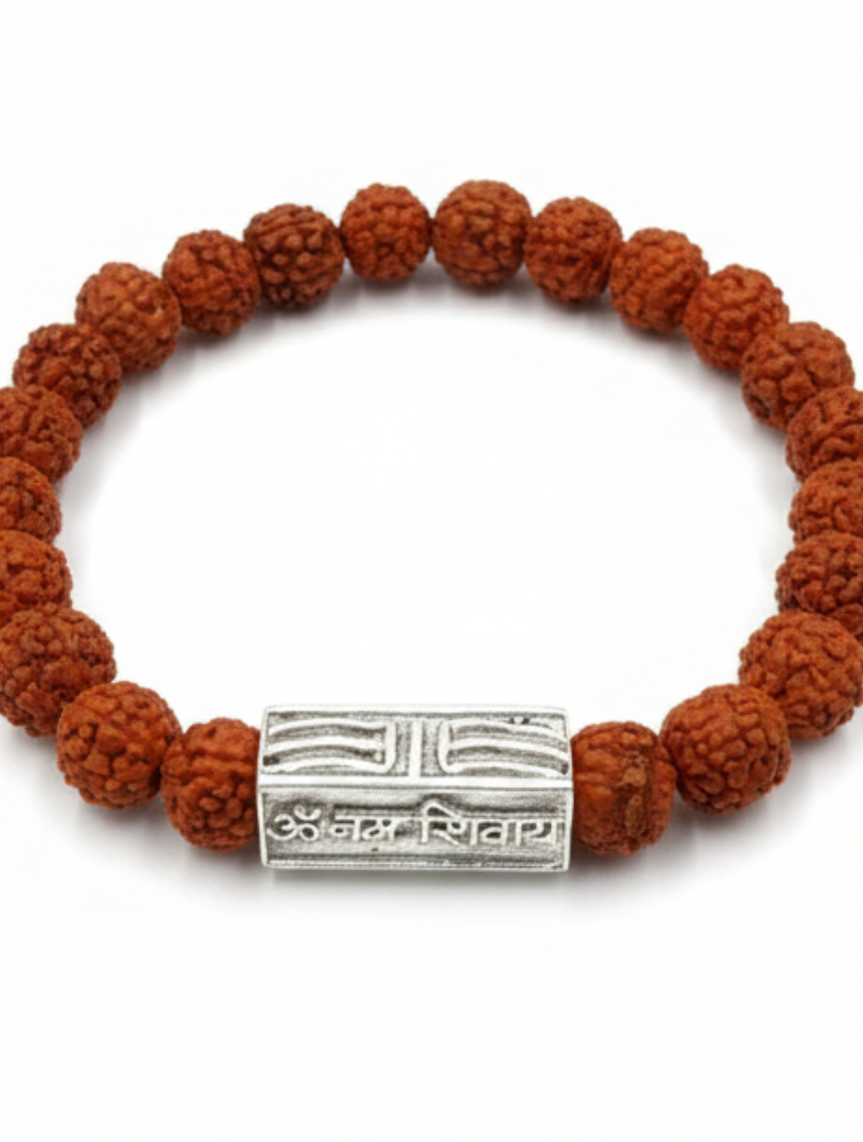 Sterling Silver Har Har Mahadev Bracelet