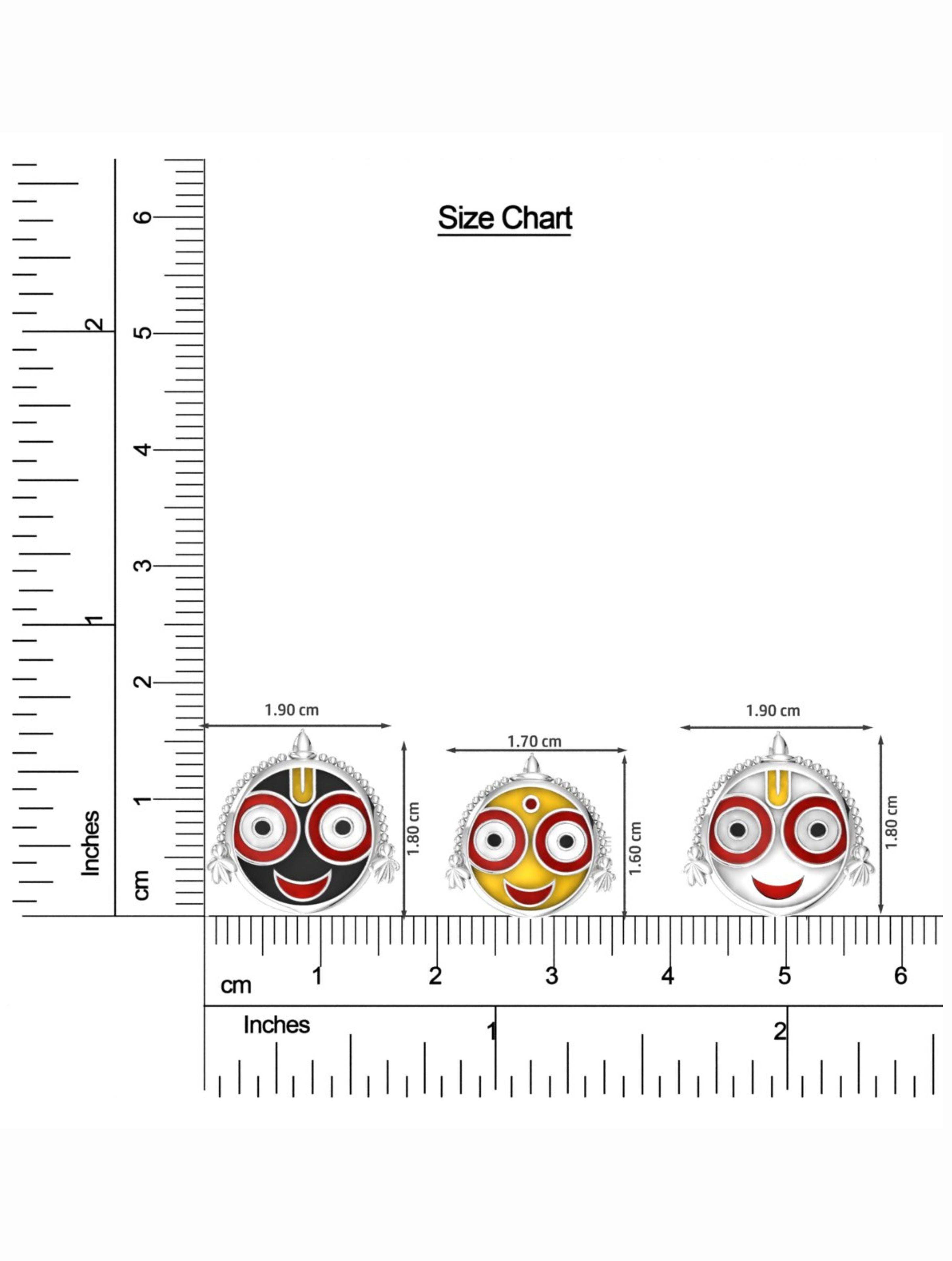 Silver Jagannathji Trio Bracelet