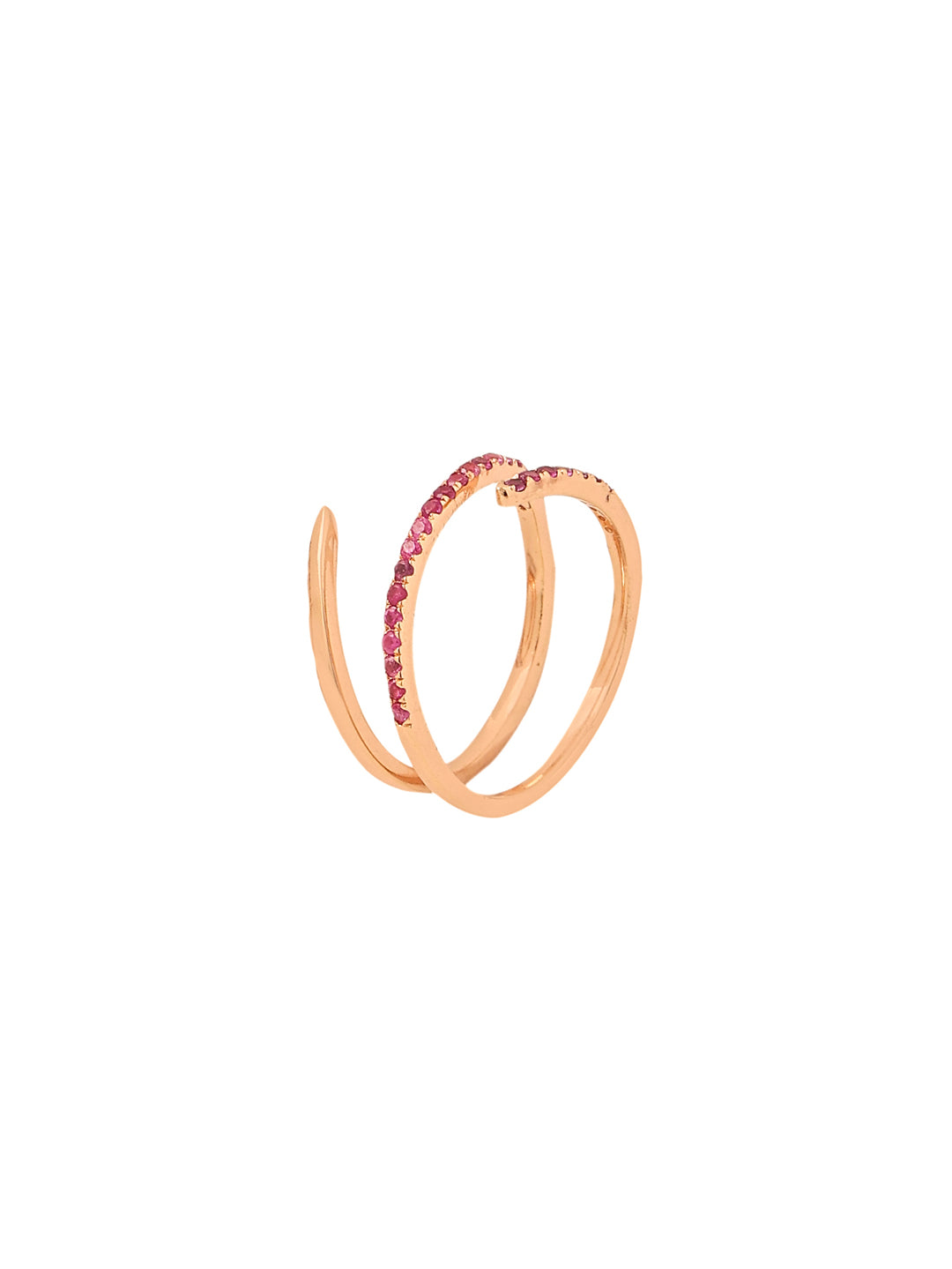 Ruby Number Two Customizable Silver Rose Gold 925 Sterling Silver Ring For Women