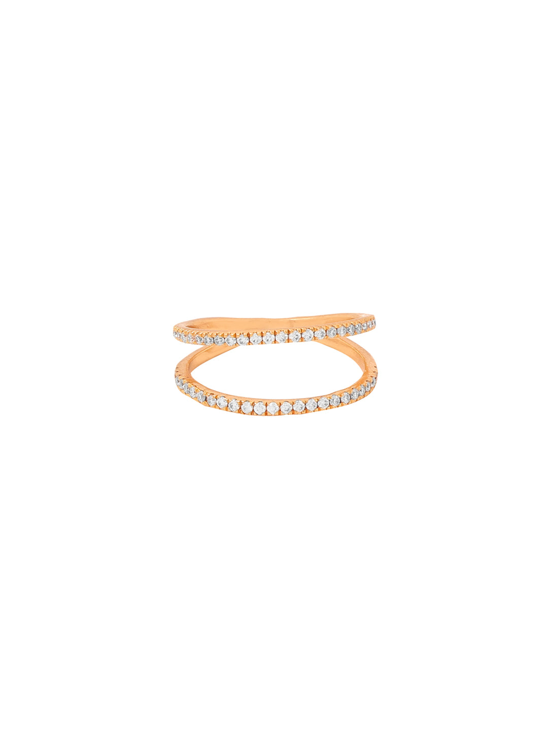 Ruby Numerical Eight Lucky Rose Gold 925 Sterling Silver Ring For Women